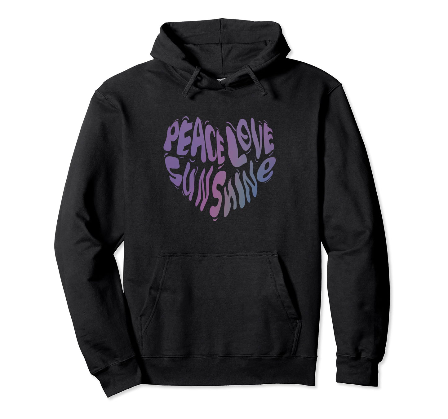 Peace Love Sunshine Summer Hoodie - Unique Graphic Men Women - T-Shirt, Sweatshirt, Hoodie