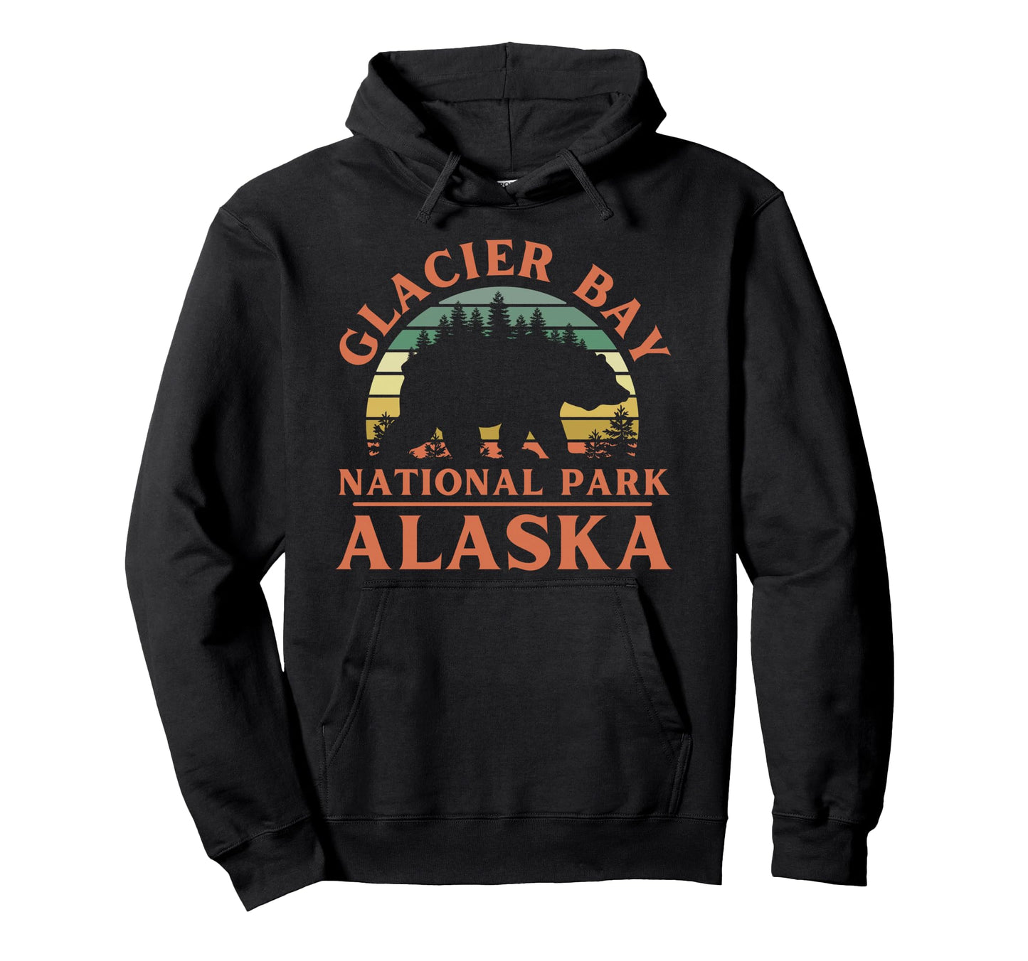 Glacier Bay National Park Alaska Usa Hoodie - Trendy Graphic for Adults - T-Shirt, Sweatshirt, Hoodie