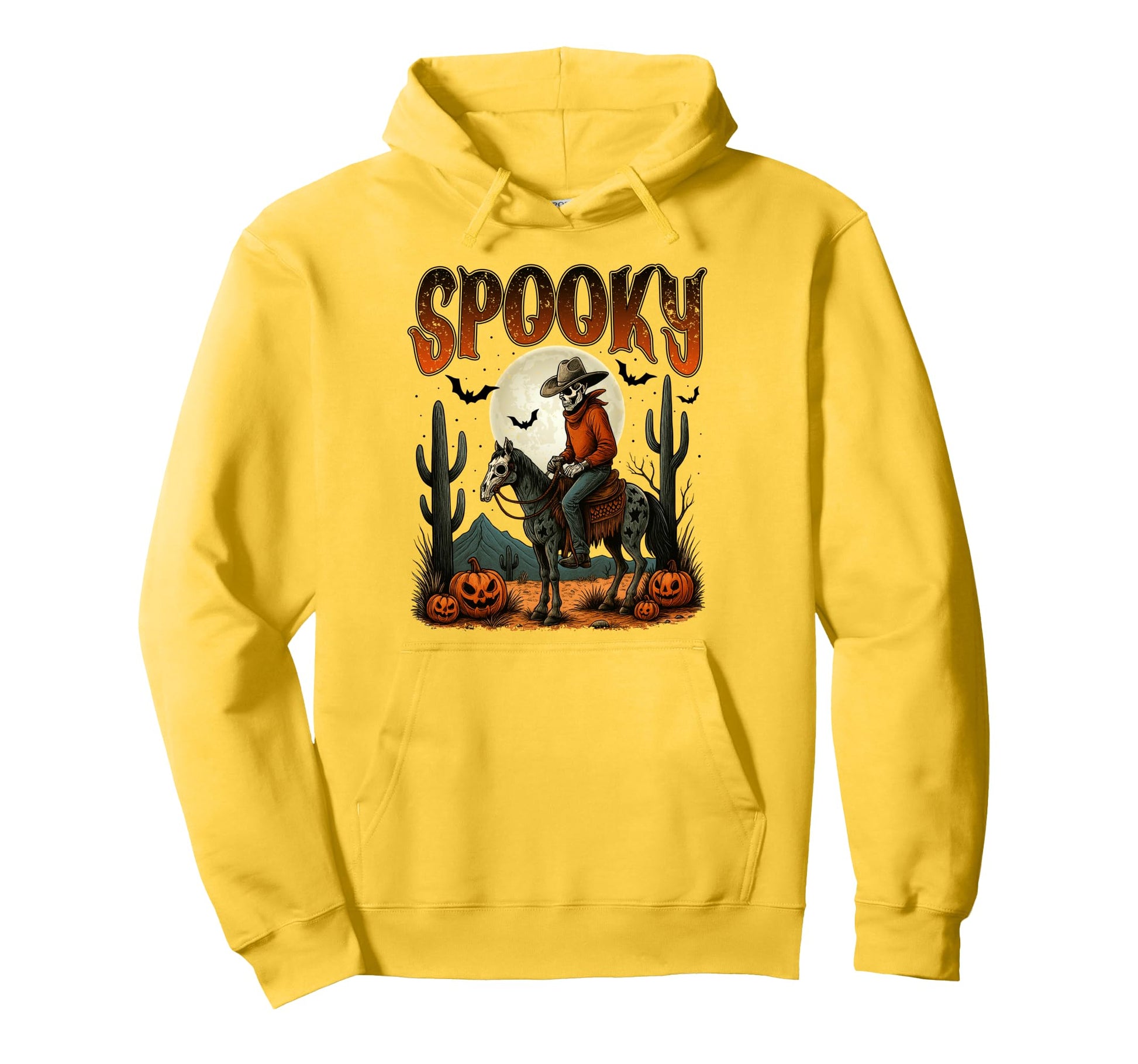 Spooky Cowboy Skeleton Horse Funny Hoodie - Fun Novelty Design Unisex - T-Shirt, Sweatshirt, Hoodie