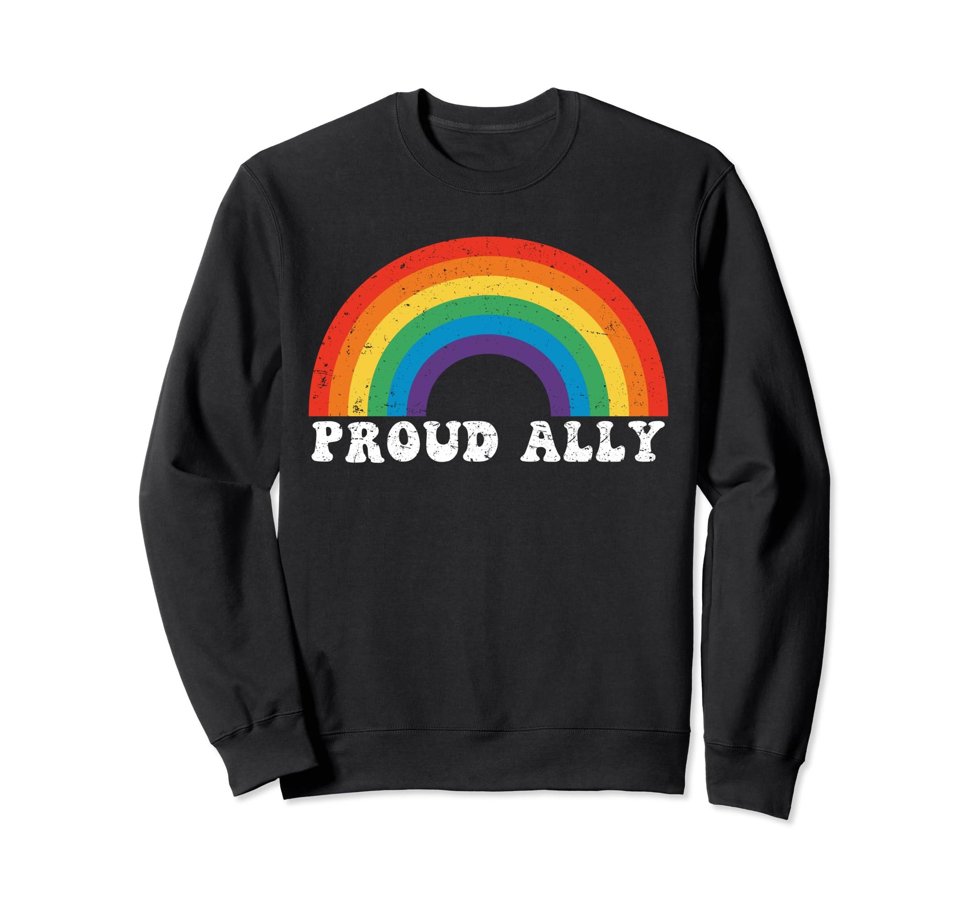 Lgbt Proud Ally Gay Pride Lgbt Rainbow Sweatshirt - Trendy Graphic Unisex - T-Shirt, Sweatshirt, Hoodie