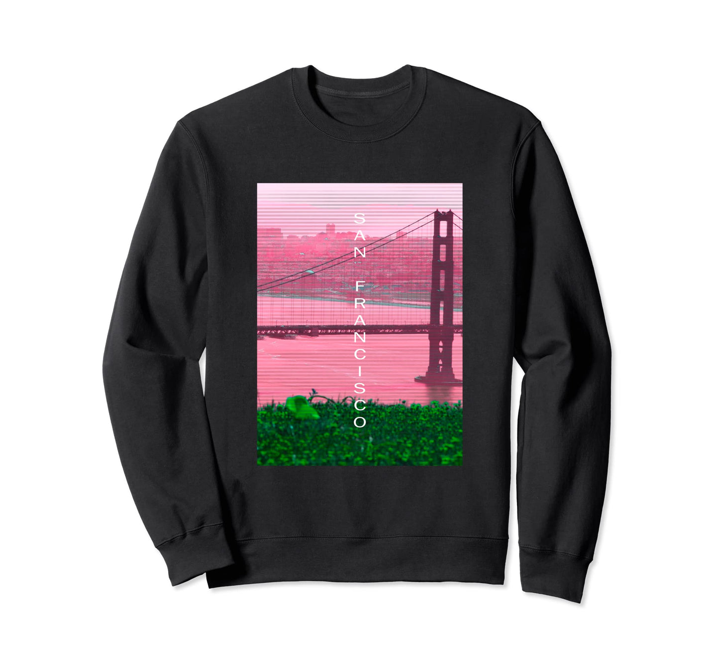 California Vaporwave Aesthetic Sweatshirt - Casual Everyday Wear Men Women - T-Shirt, Sweatshirt, Hoodie