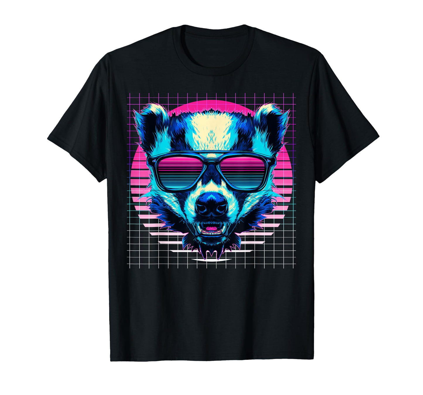 Honey Badger Sunglasses Ratel T-Shirt - Trendy Graphic for Adults - T-Shirt, Sweatshirt, Hoodie