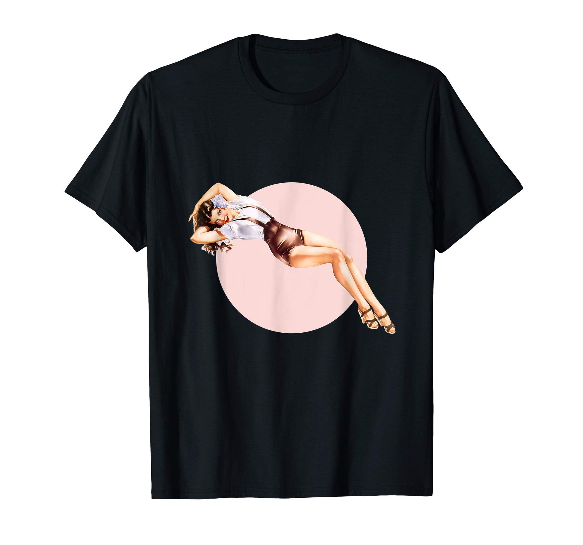 1940S Pin Up Sexy American Art T-Shirt - Minimalist Print Men Women - T-Shirt, Sweatshirt, Hoodie