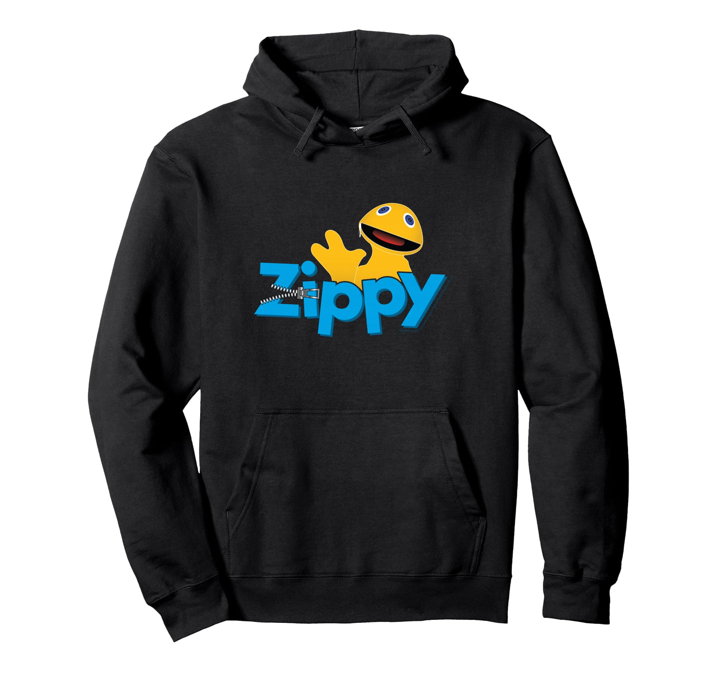 Rainbow Zippy Zip Text Hoodie - Unique Graphic for Adults - T-Shirt, Sweatshirt, Hoodie