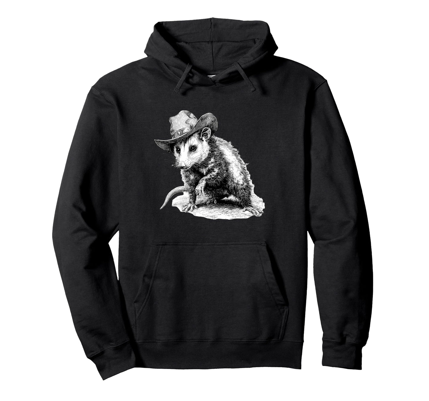 Opossum Cowboy Rodeo Cowgirl Possum Hoodie - Fun Novelty Design Men Women - T-Shirt, Sweatshirt, Hoodie