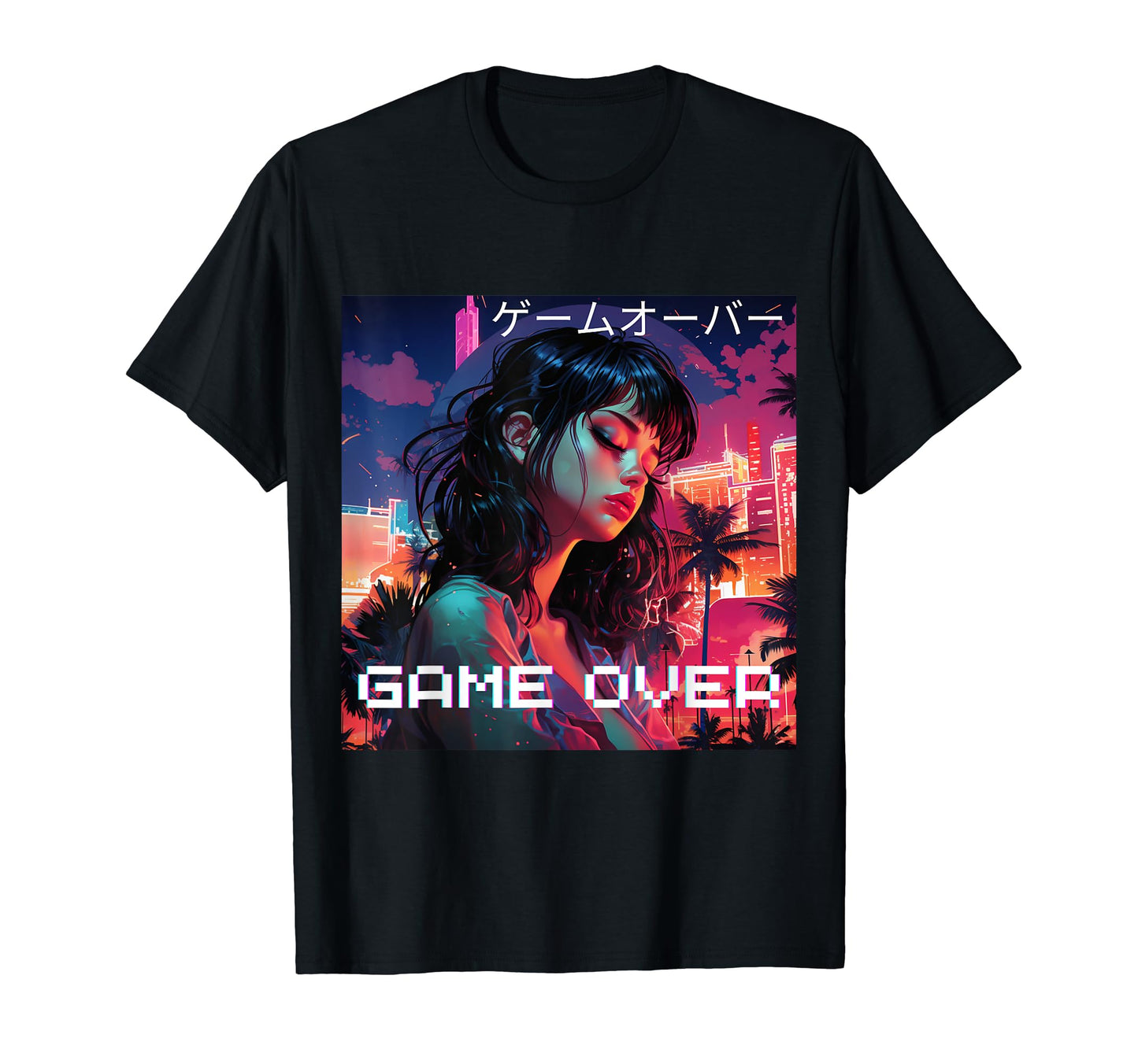 Sad Anime Tears Glittering T-Shirt - Aesthetic Graphic for Adults - T-Shirt, Sweatshirt, Hoodie