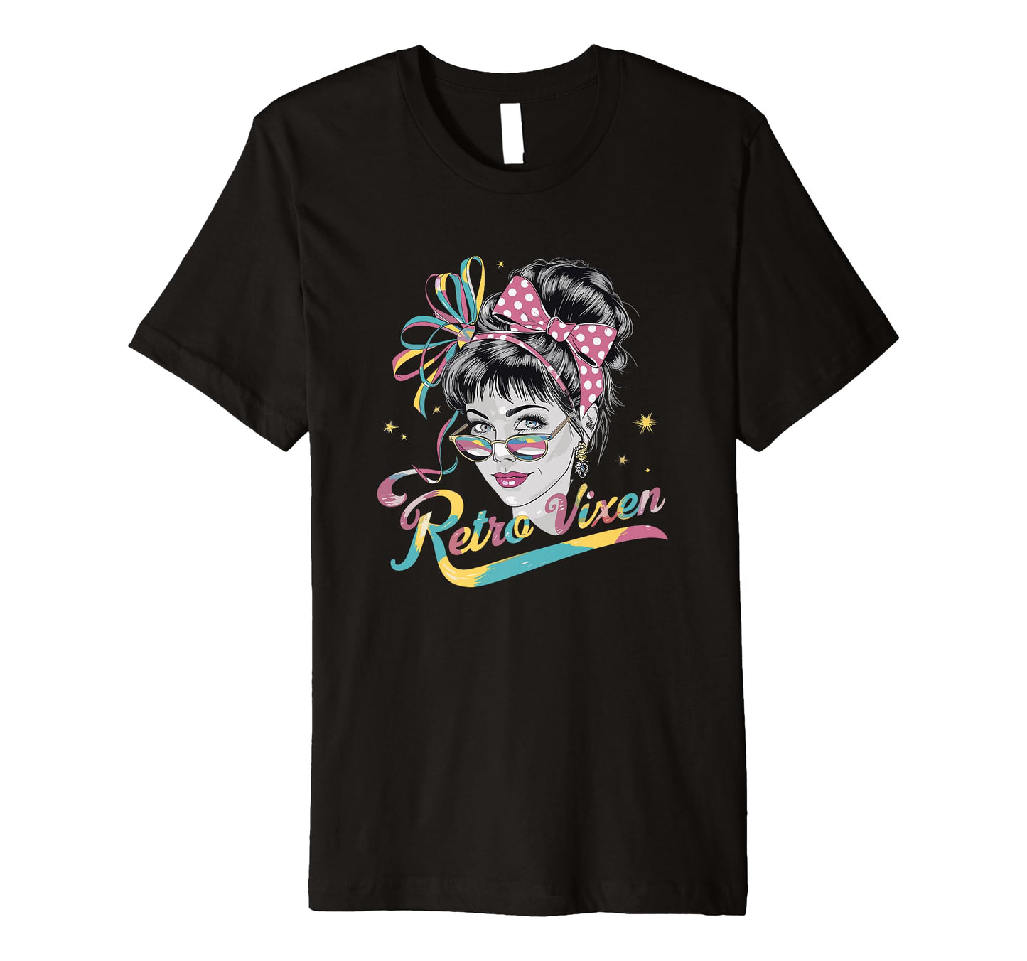 Stylish Vixen 1980 Rainbow Sunglasses T-Shirt - Minimalist Print Men Women - T-Shirt, Sweatshirt, Hoodie