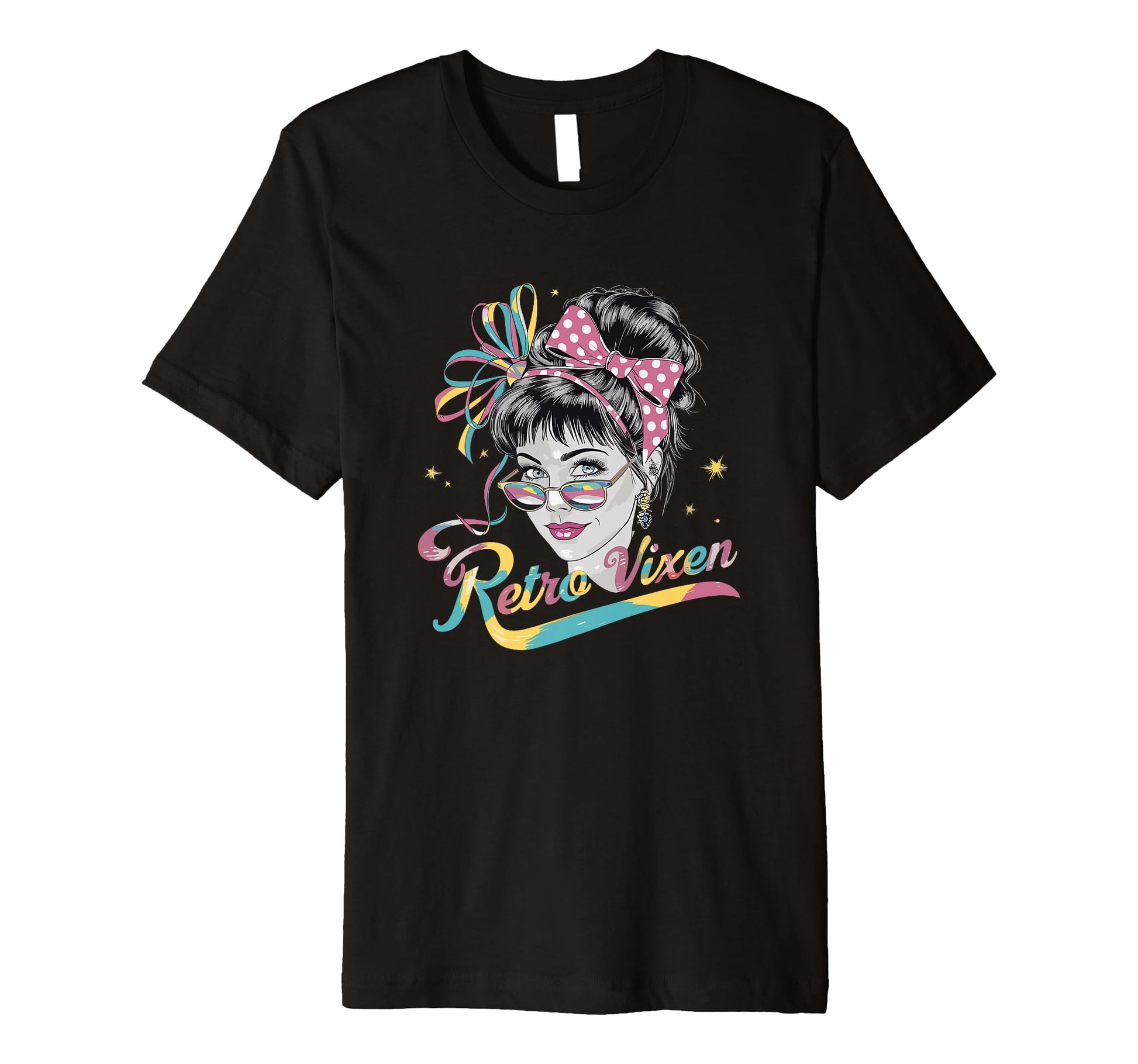 Stylish Vixen 1980 Rainbow Sunglasses T-Shirt - Minimalist Print Men Women - T-Shirt, Sweatshirt, Hoodie