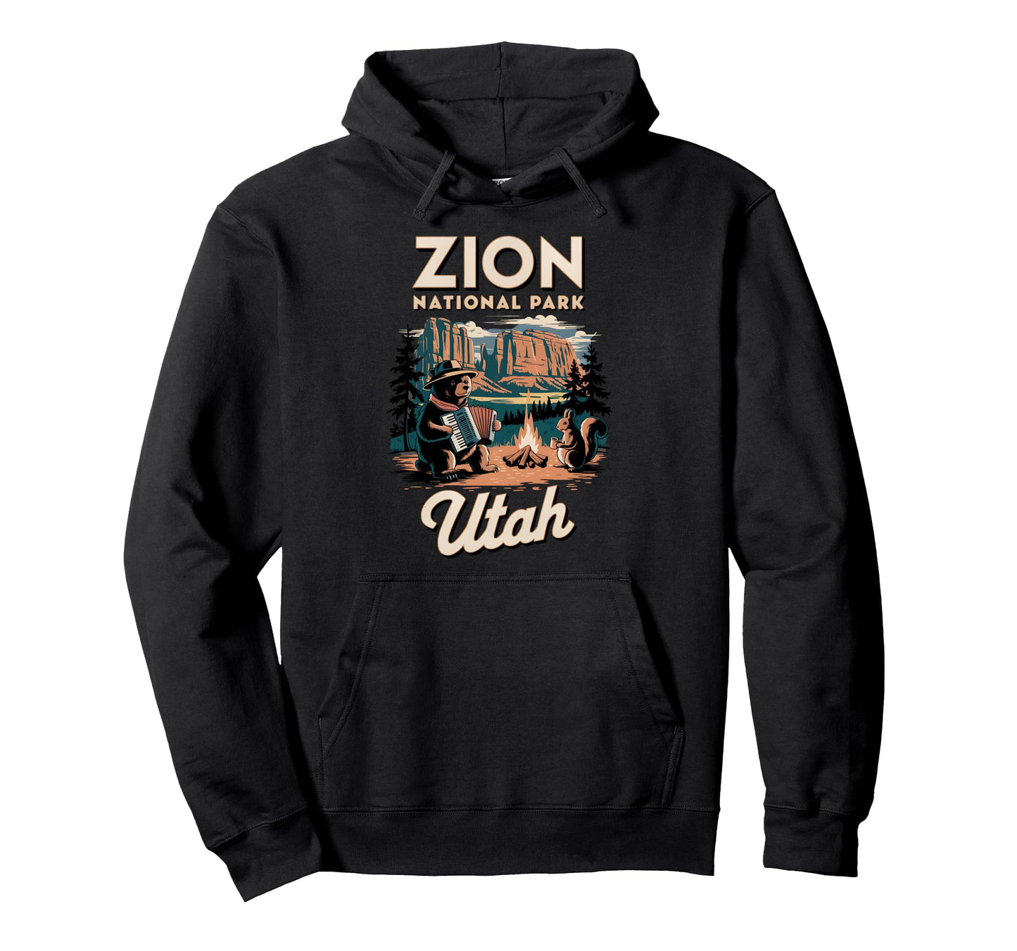 Zion National Park Utah Wildlife Hoodie - Unique Graphic for Adults - T-Shirt, Sweatshirt, Hoodie