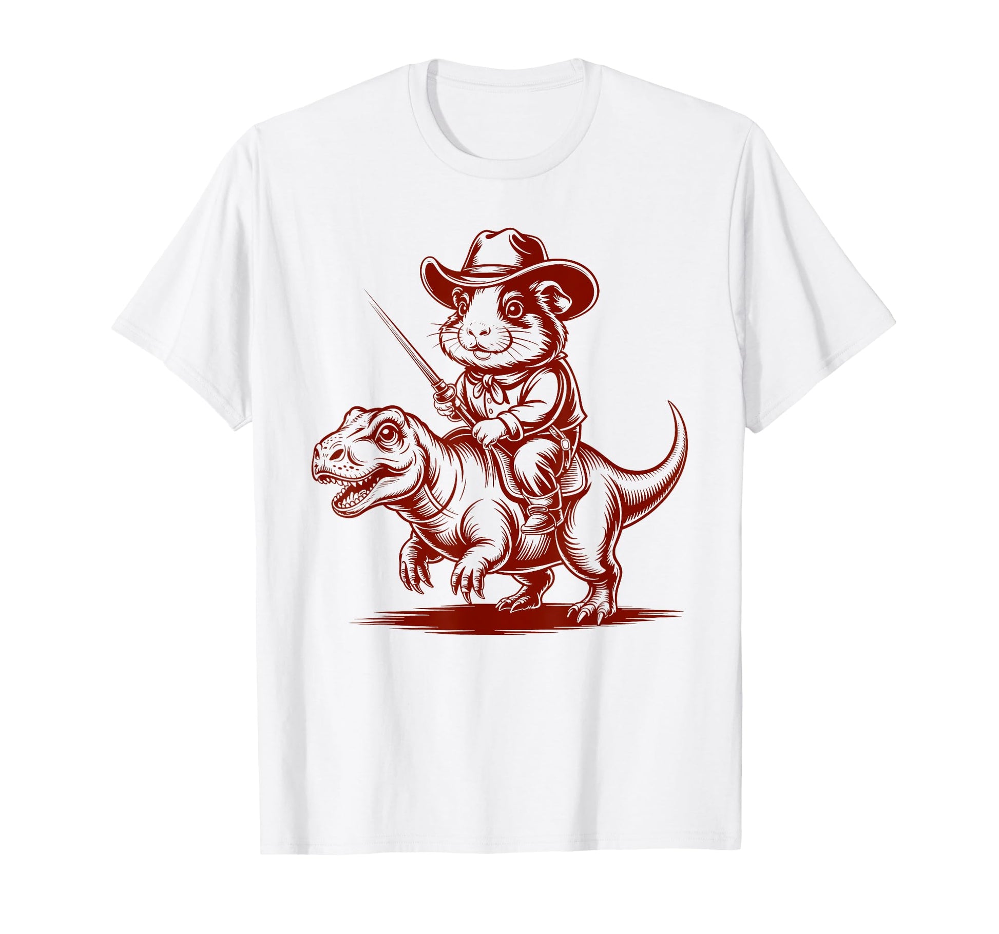 Guinea Pig Cowboy Dinosaur Accessoires T-Shirt - Fun Novelty Design Unisex - T-Shirt, Sweatshirt, Hoodie