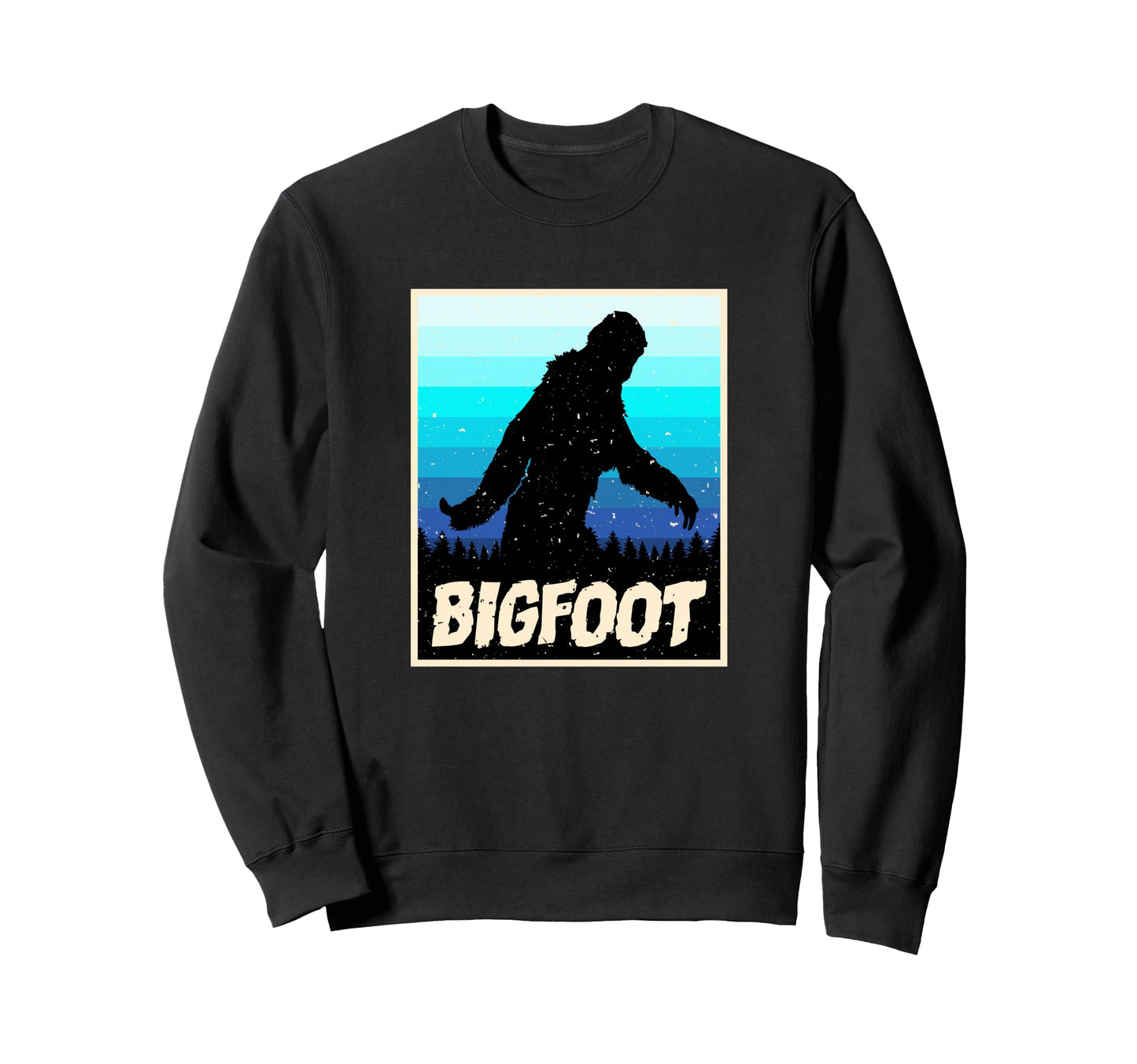 Bigfoot Vaporwave Aesthetic Edgy Sweatshirt - Graphic Print Men Women - T-Shirt, Sweatshirt, Hoodie