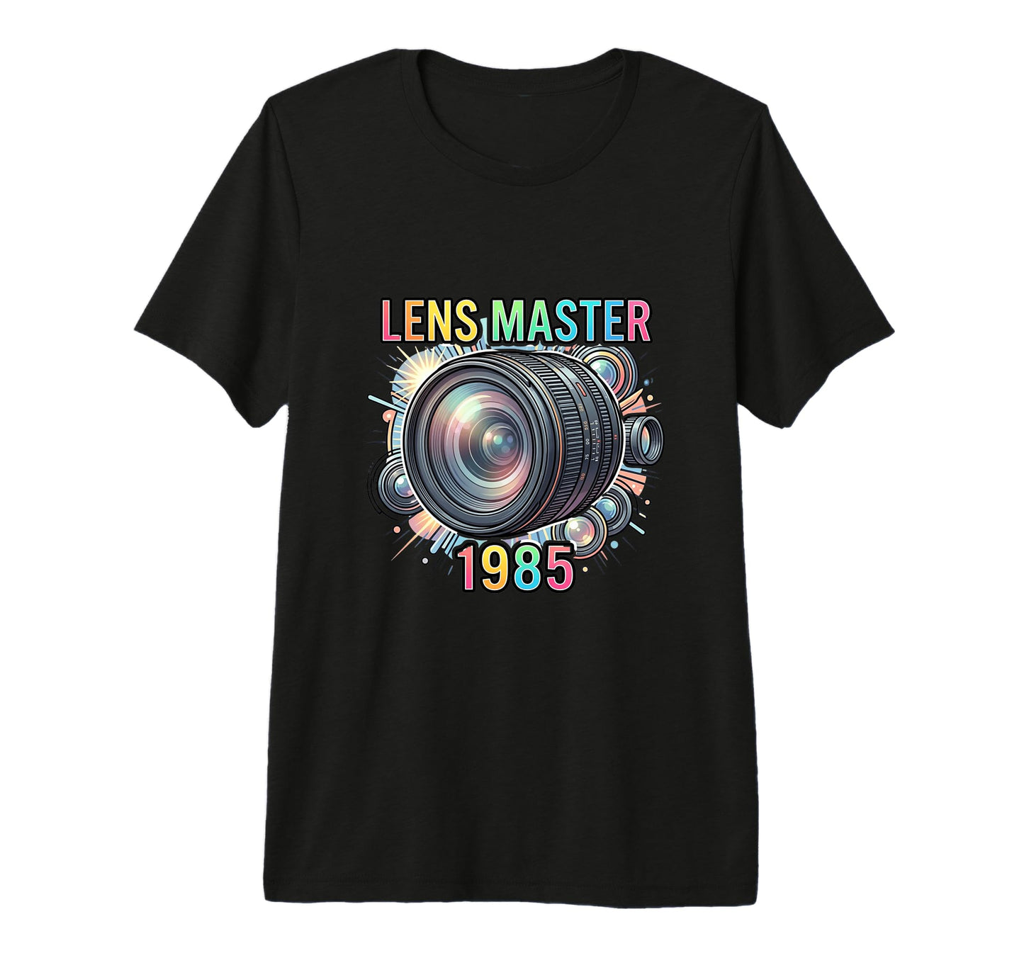 Photographer Camera Lens Enthusiast T-Shirt - Trendy Graphic for Adults - T-Shirt, Sweatshirt, Hoodie
