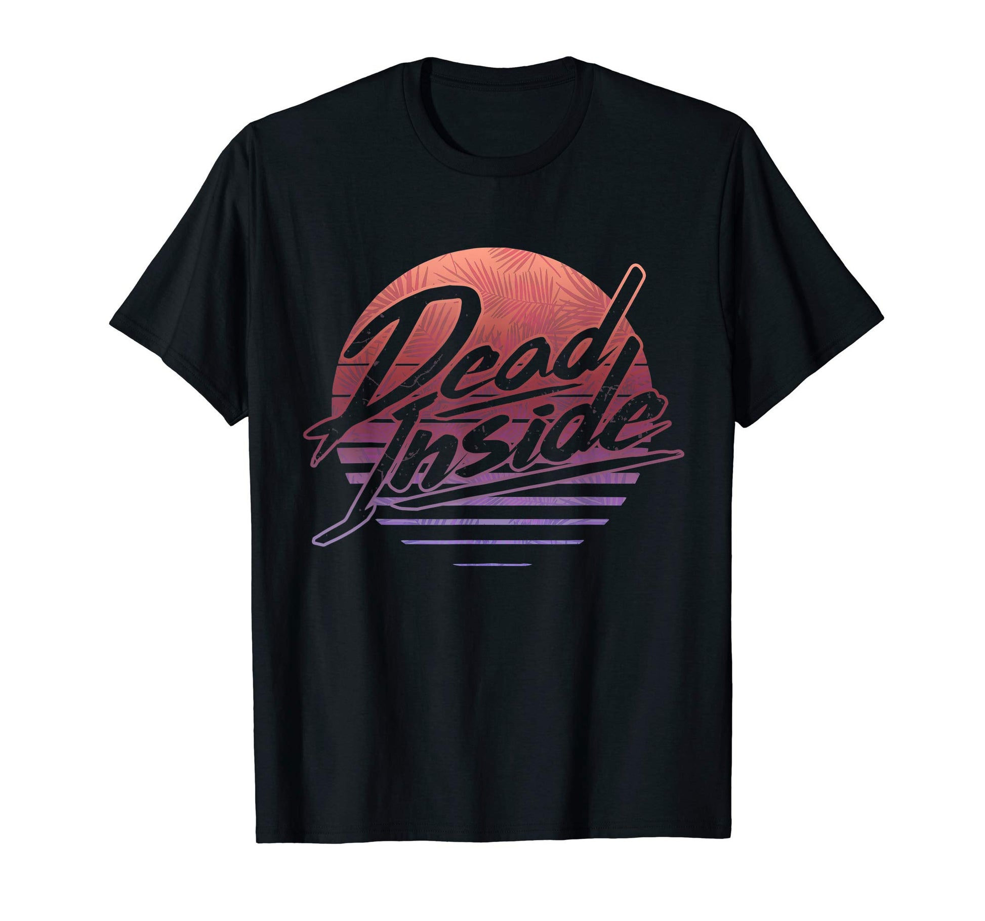 1980 Sad Floral Sunset Aesthetic T-Shirt - Fun Novelty Design for Adults - T-Shirt, Sweatshirt, Hoodie