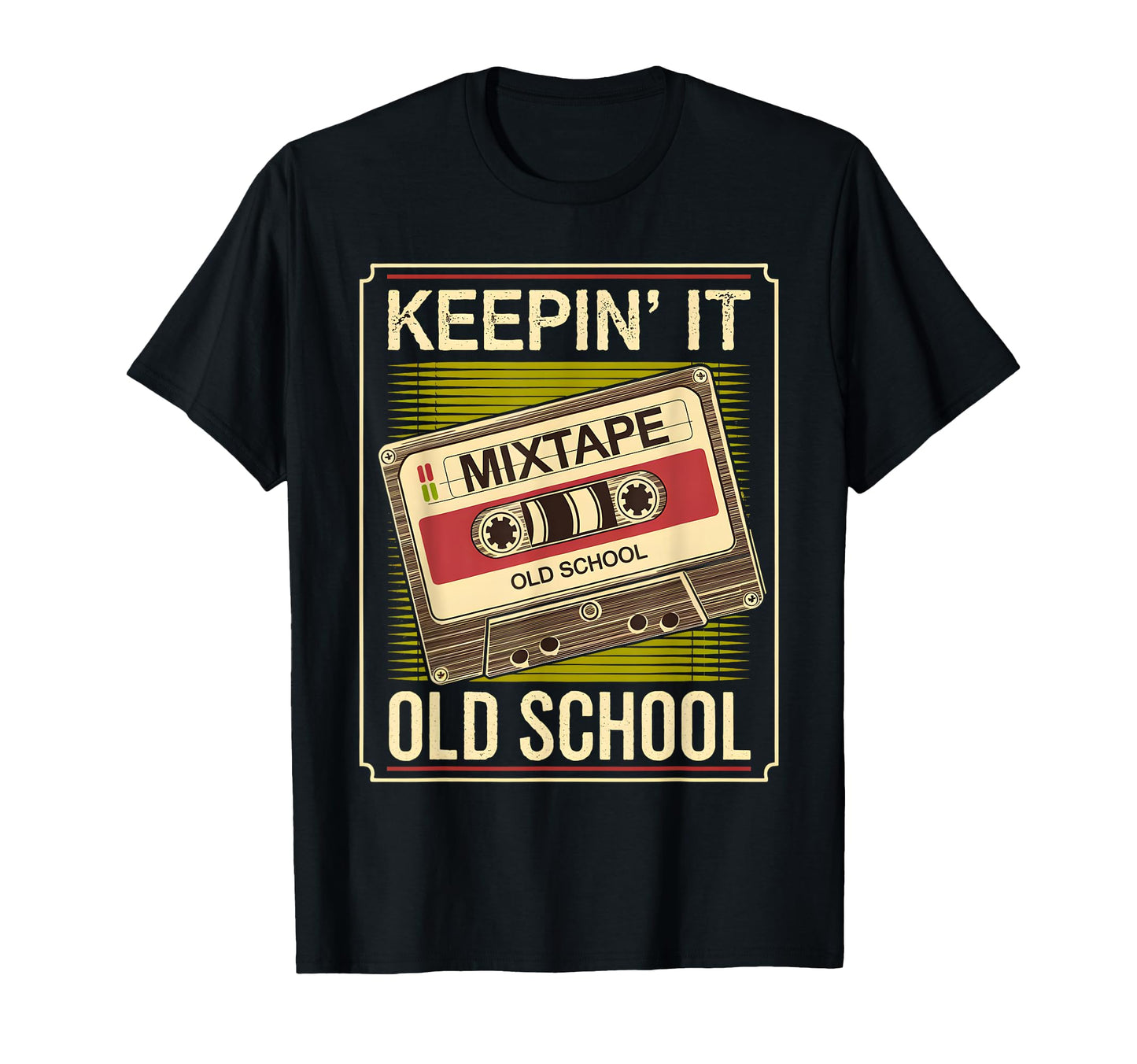 Old School Hip Hop 80S 90S Cassette Tape T-Shirt - Custom Art Print Unisex - T-Shirt, Sweatshirt, Hoodie