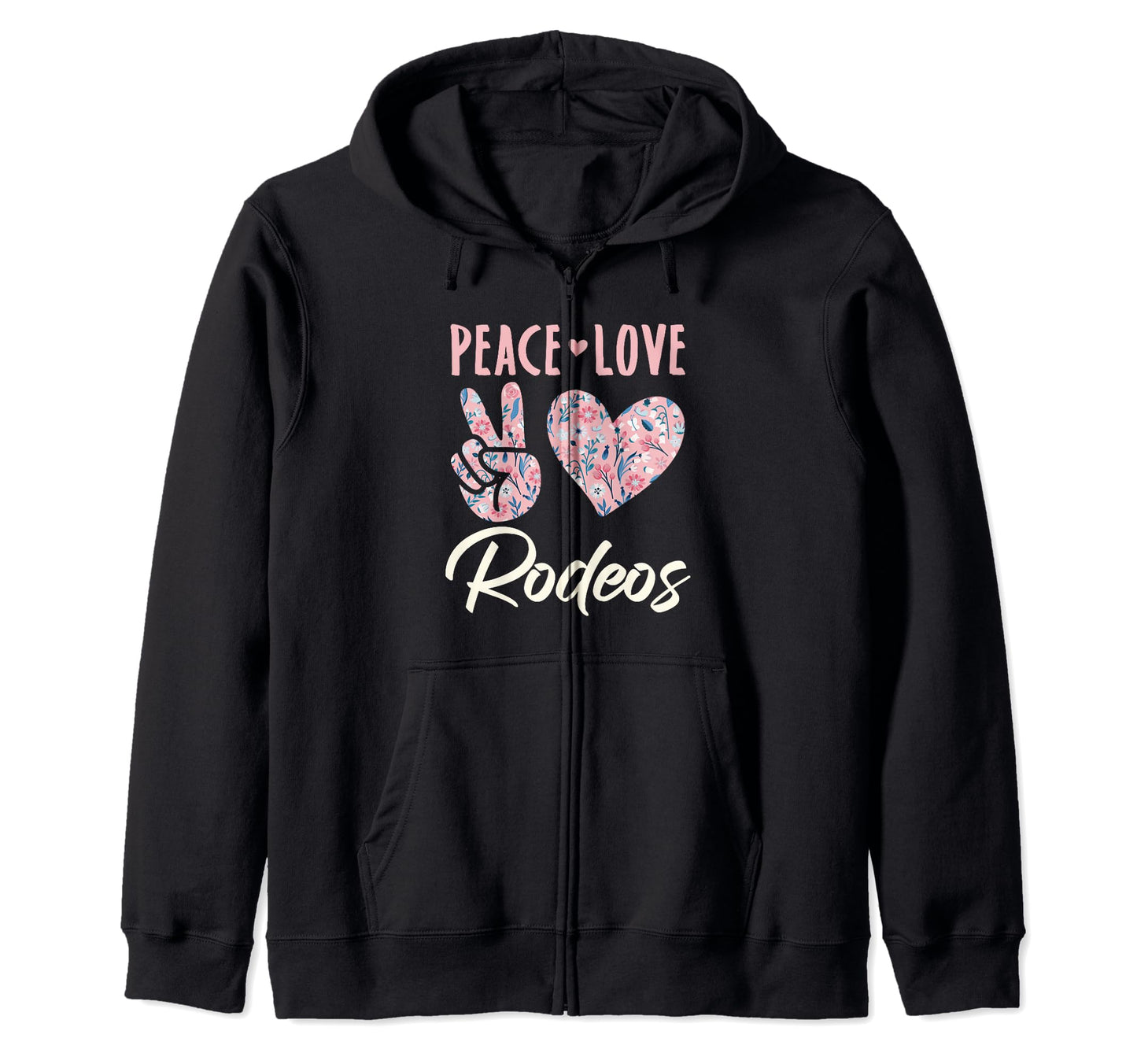 Peace Love Rodeos Gifts And Hoodie - Unique Graphic Unisex - T-Shirt, Sweatshirt, Hoodie