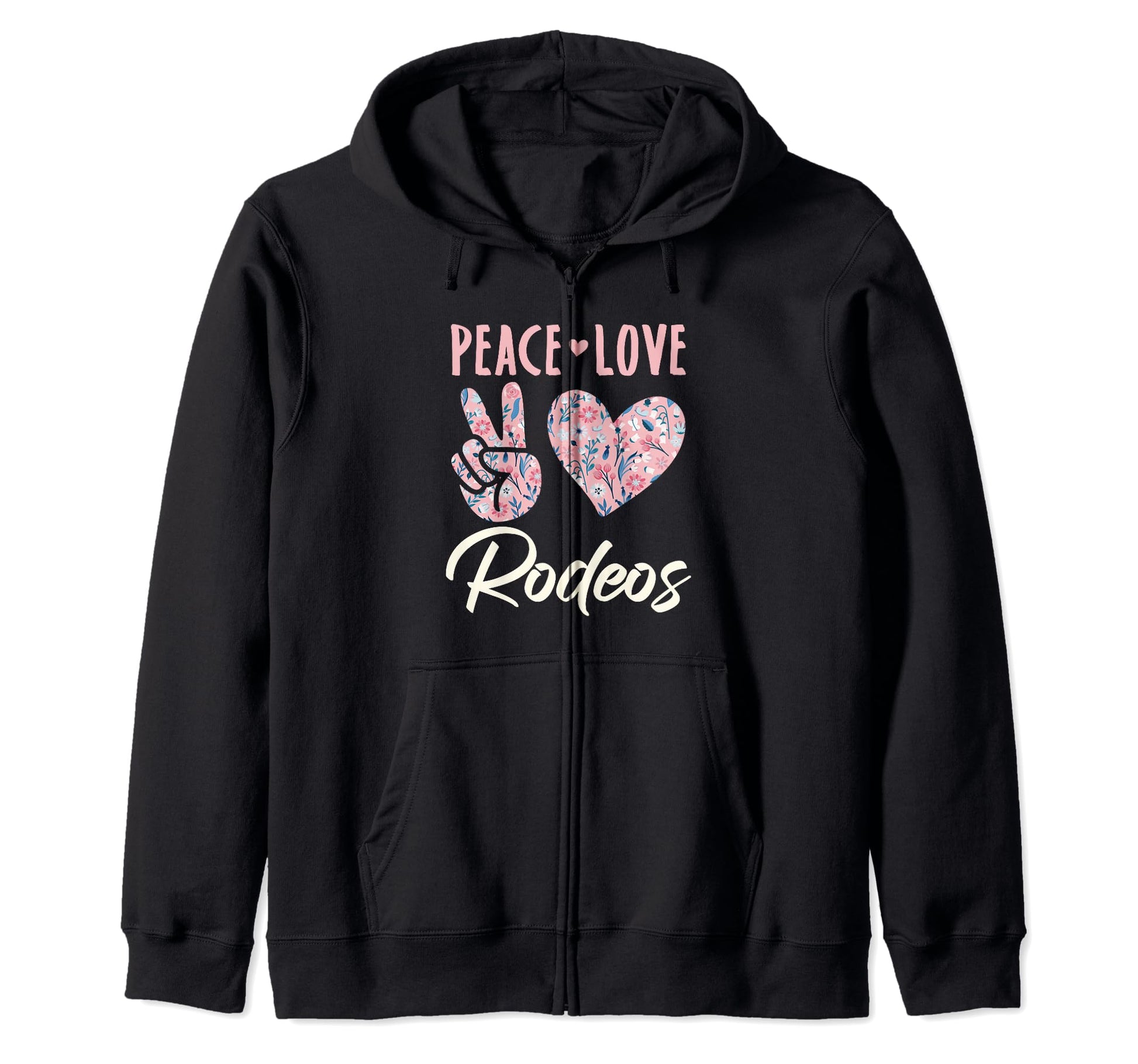 Peace Love Rodeos Gifts And Hoodie - Unique Graphic Unisex - T-Shirt, Sweatshirt, Hoodie