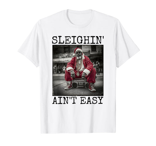 Black B Santa Claus Hip Hop T-Shirt - Custom Art Print Unisex - T-Shirt, Sweatshirt, Hoodie