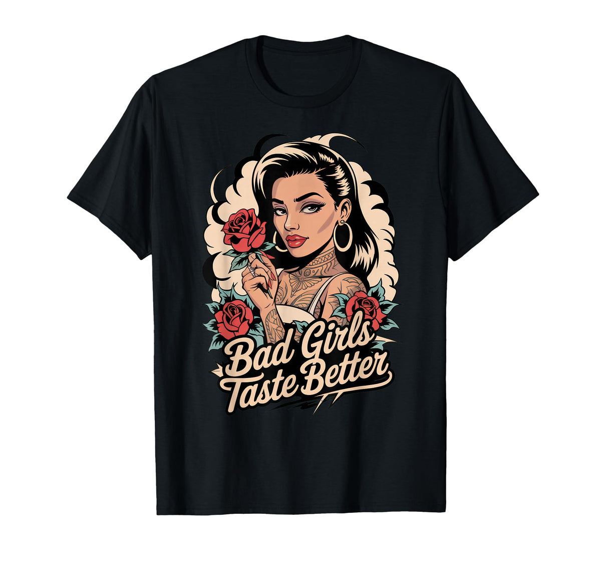 Bad Taste Better Tattoo Lover Halloween T-Shirt - Unique Graphic for Adults - T-Shirt, Sweatshirt, Hoodie