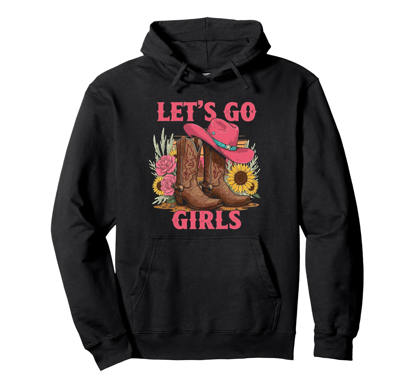 Lets Go Tees Rodeo Western Love Country Hoodie - Aesthetic Graphic Unisex - T-Shirt, Sweatshirt, Hoodie