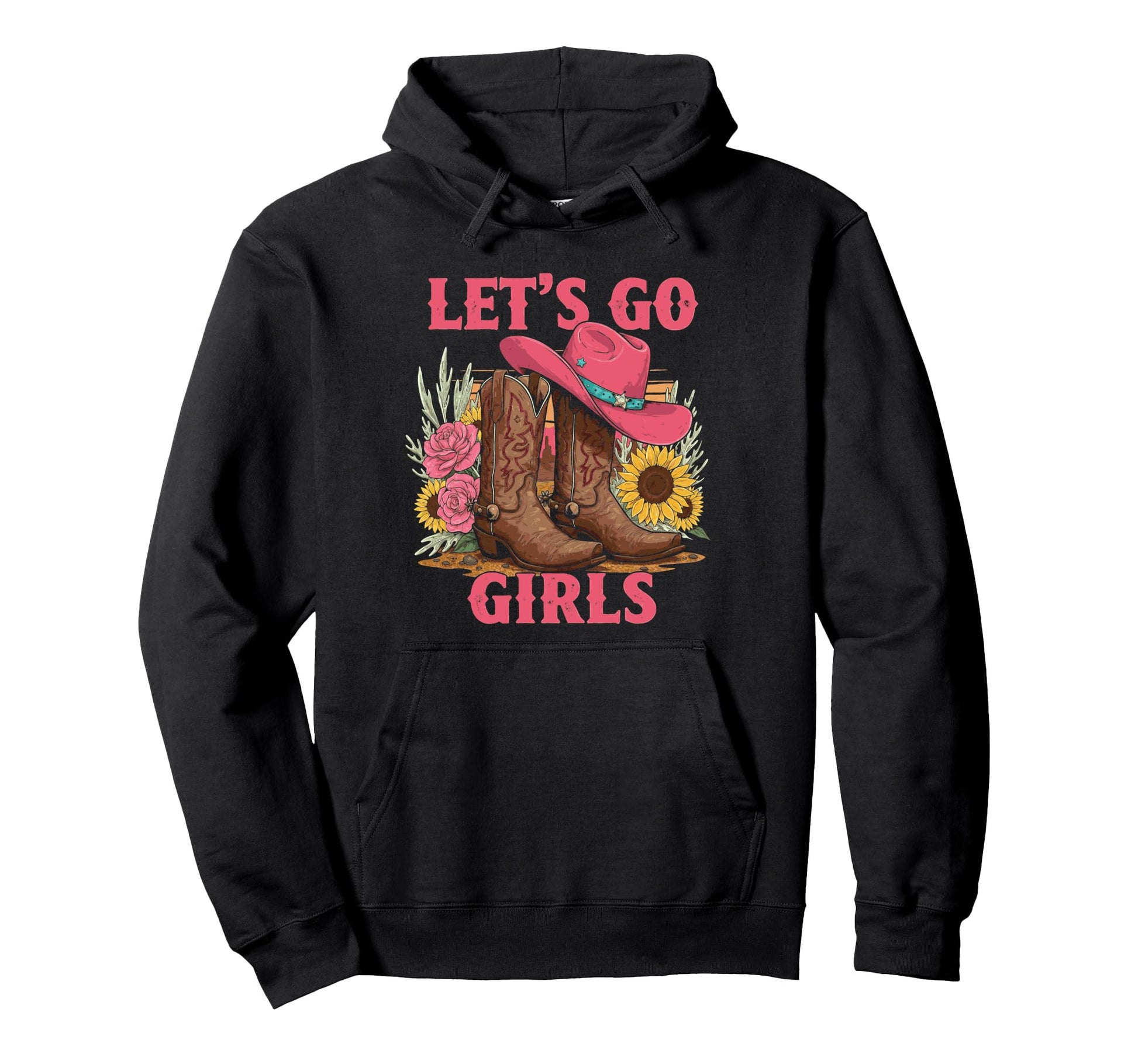 Lets Go Tees Rodeo Western Love Country Hoodie - Aesthetic Graphic Unisex - T-Shirt, Sweatshirt, Hoodie