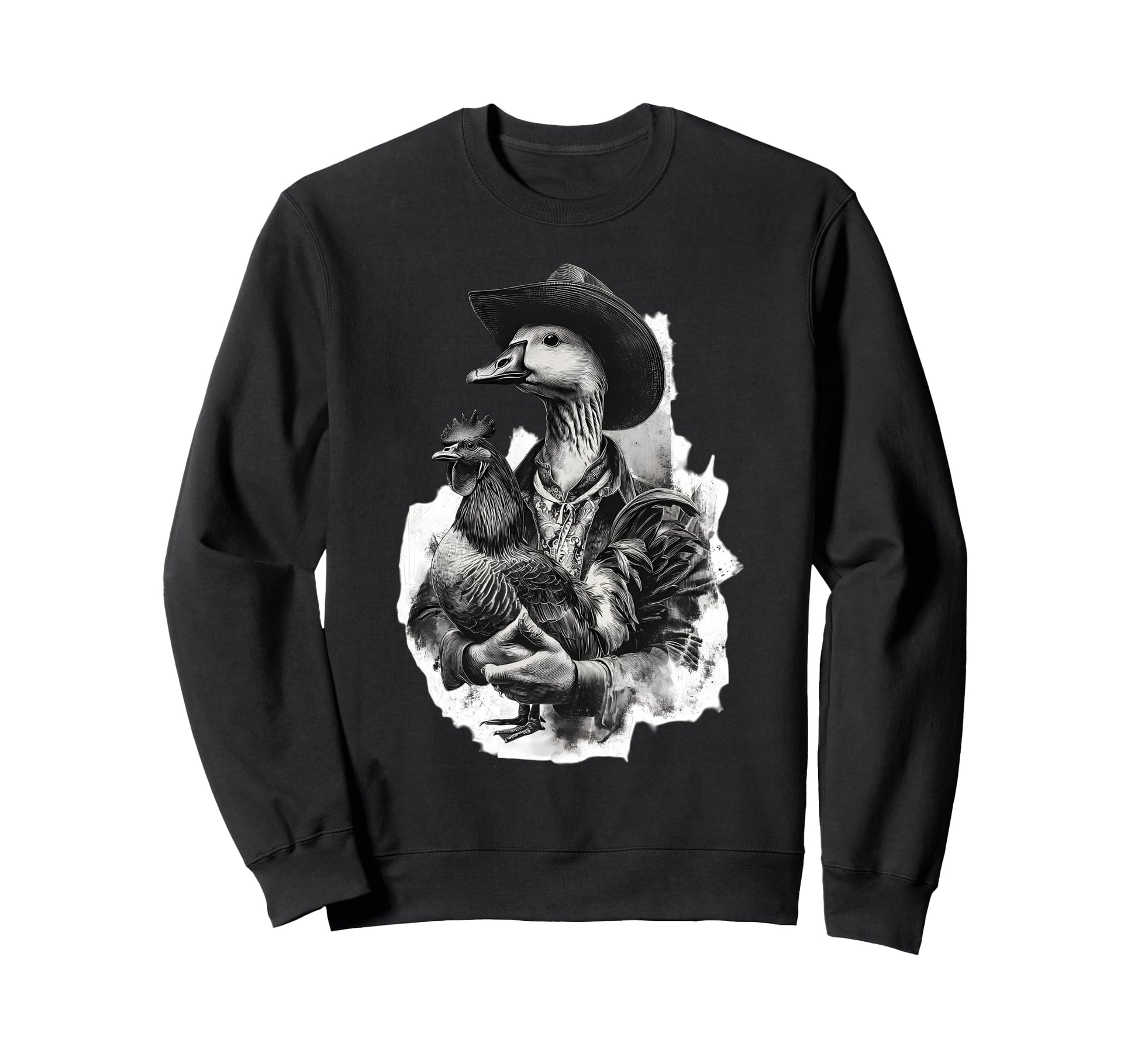 Goose Cowboy Rodeo Cowgirl Western Sweatshirt - Graphic Print Men Women - T-Shirt, Sweatshirt, Hoodie