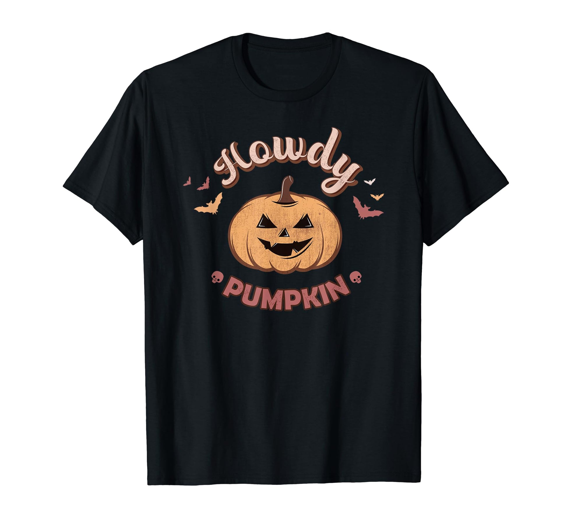 Howdy Pumpkin Fall Autumn Western T-Shirt - Minimalist Print for Adults - T-Shirt, Sweatshirt, Hoodie