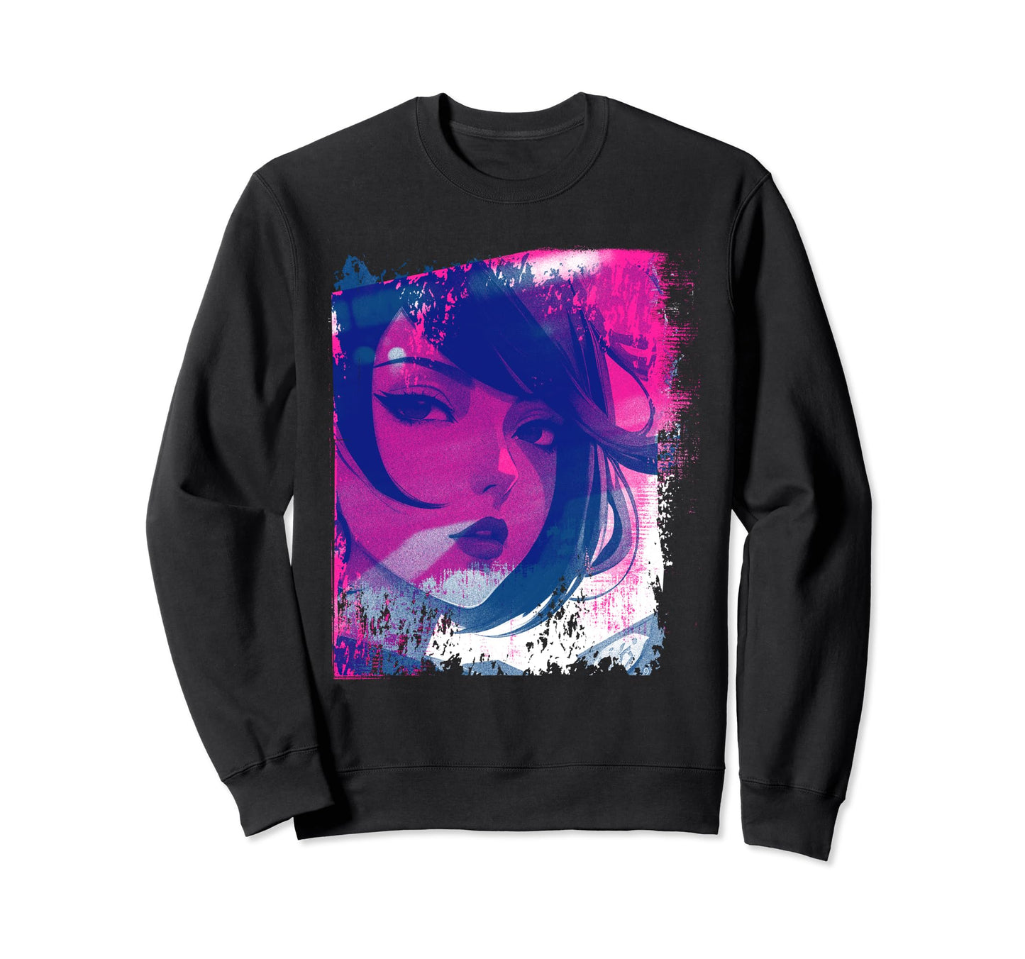 Vaporwave Egirl Aesthetic Sweatshirt - Casual Everyday Wear for Adults - T-Shirt, Sweatshirt, Hoodie
