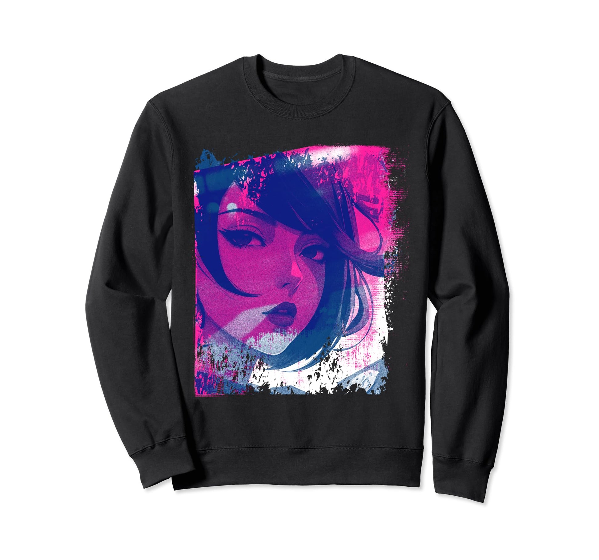 Vaporwave Egirl Aesthetic Sweatshirt - Casual Everyday Wear for Adults - T-Shirt, Sweatshirt, Hoodie