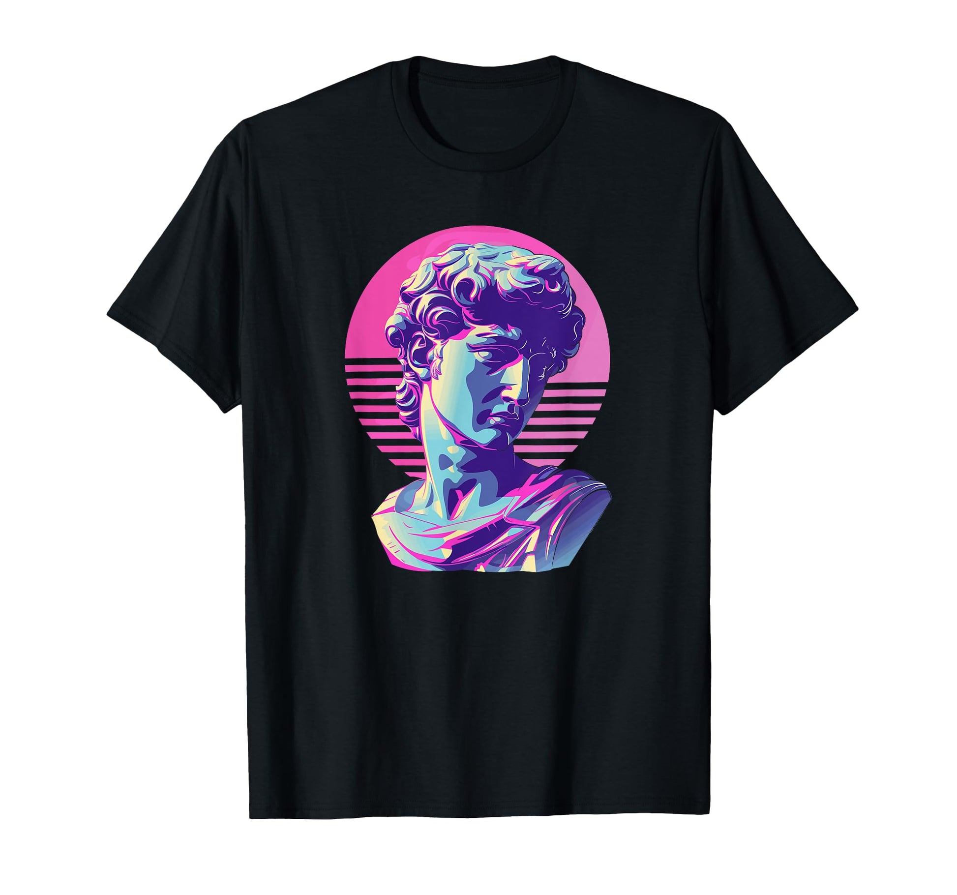 Aesthetic Statue Synthwave Vaporwave T-Shirt - Trendy Graphic Men Women - T-Shirt, Sweatshirt, Hoodie
