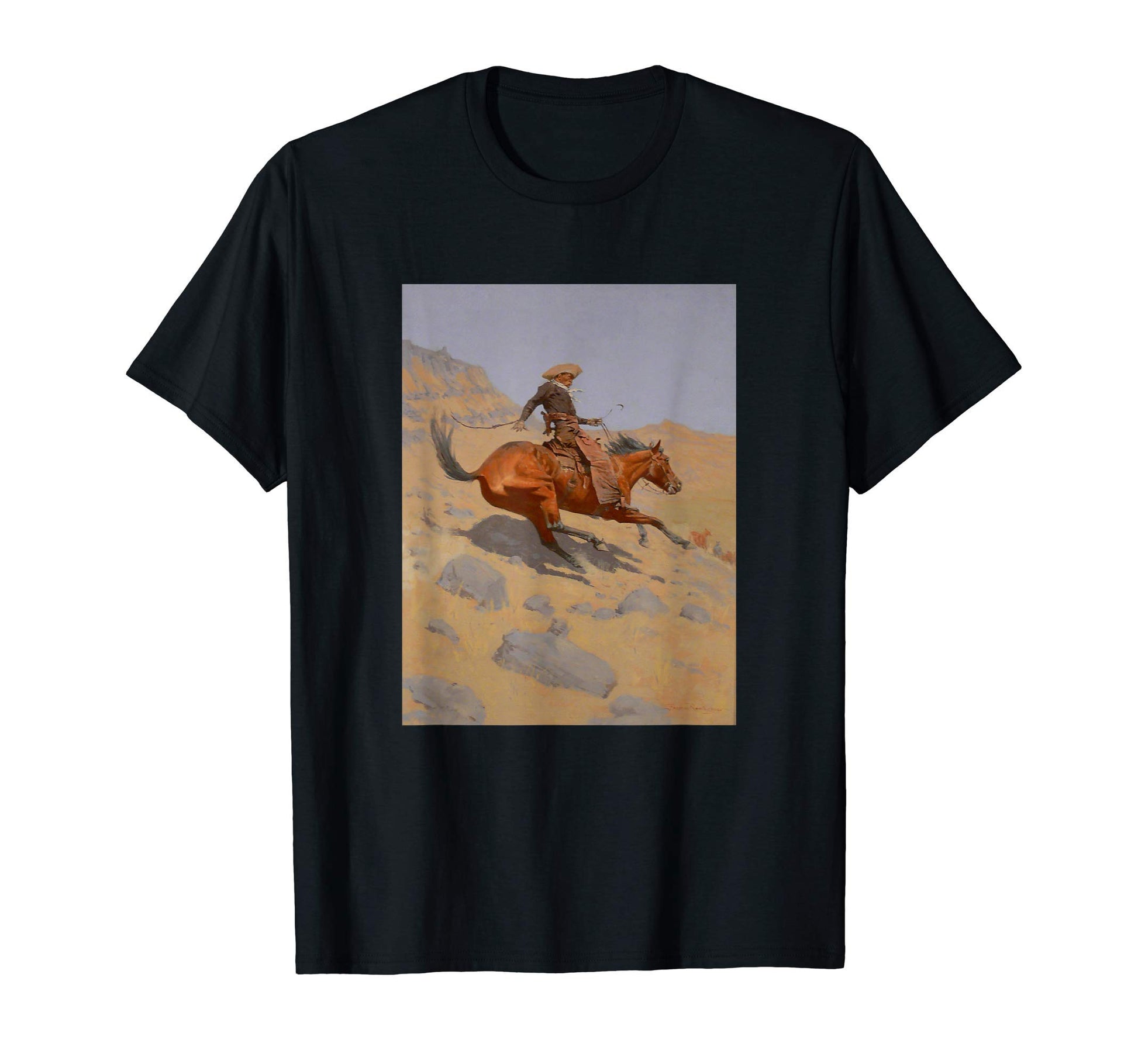 Frederic Remingtons Cowboy T-Shirt - Unique Graphic Men Women - T-Shirt, Sweatshirt, Hoodie