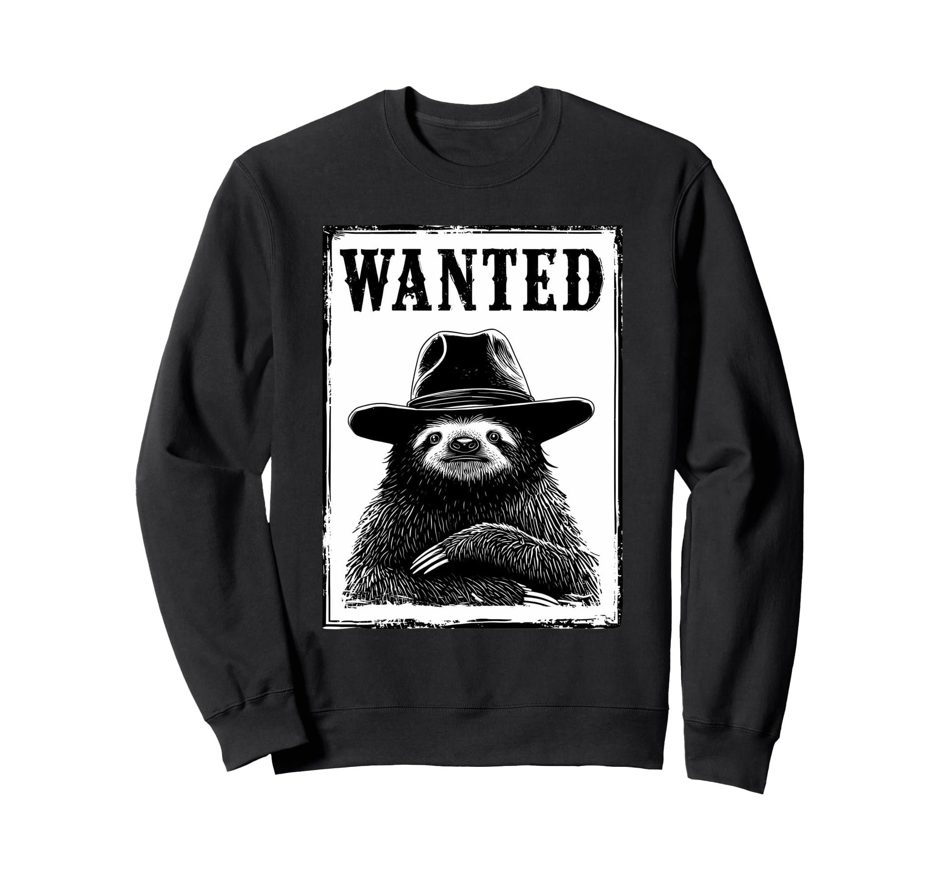 Sloth Cowboy Rodeo Cowgirl Western Sweatshirt - Minimalist Print Men Women - T-Shirt, Sweatshirt, Hoodie