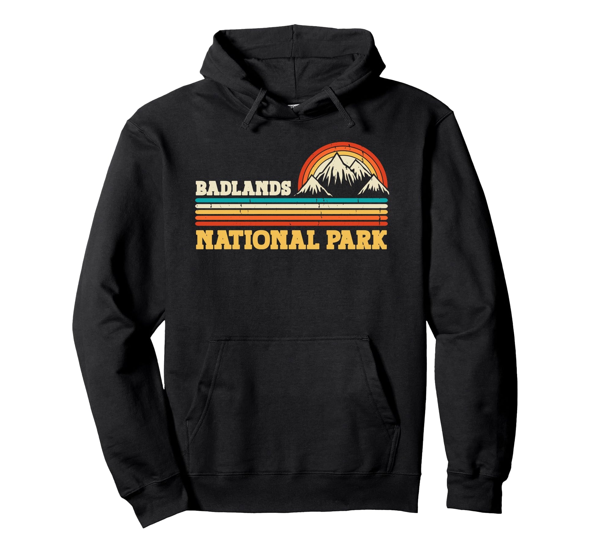 Badlands National Park Mountain Trees Hoodie - Minimalist Print Men Women - T-Shirt, Sweatshirt, Hoodie