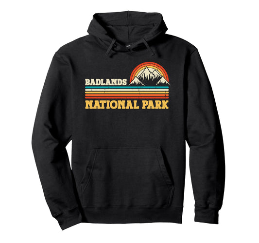 Badlands National Park Mountain Trees Hoodie - Minimalist Print Men Women - T-Shirt, Sweatshirt, Hoodie