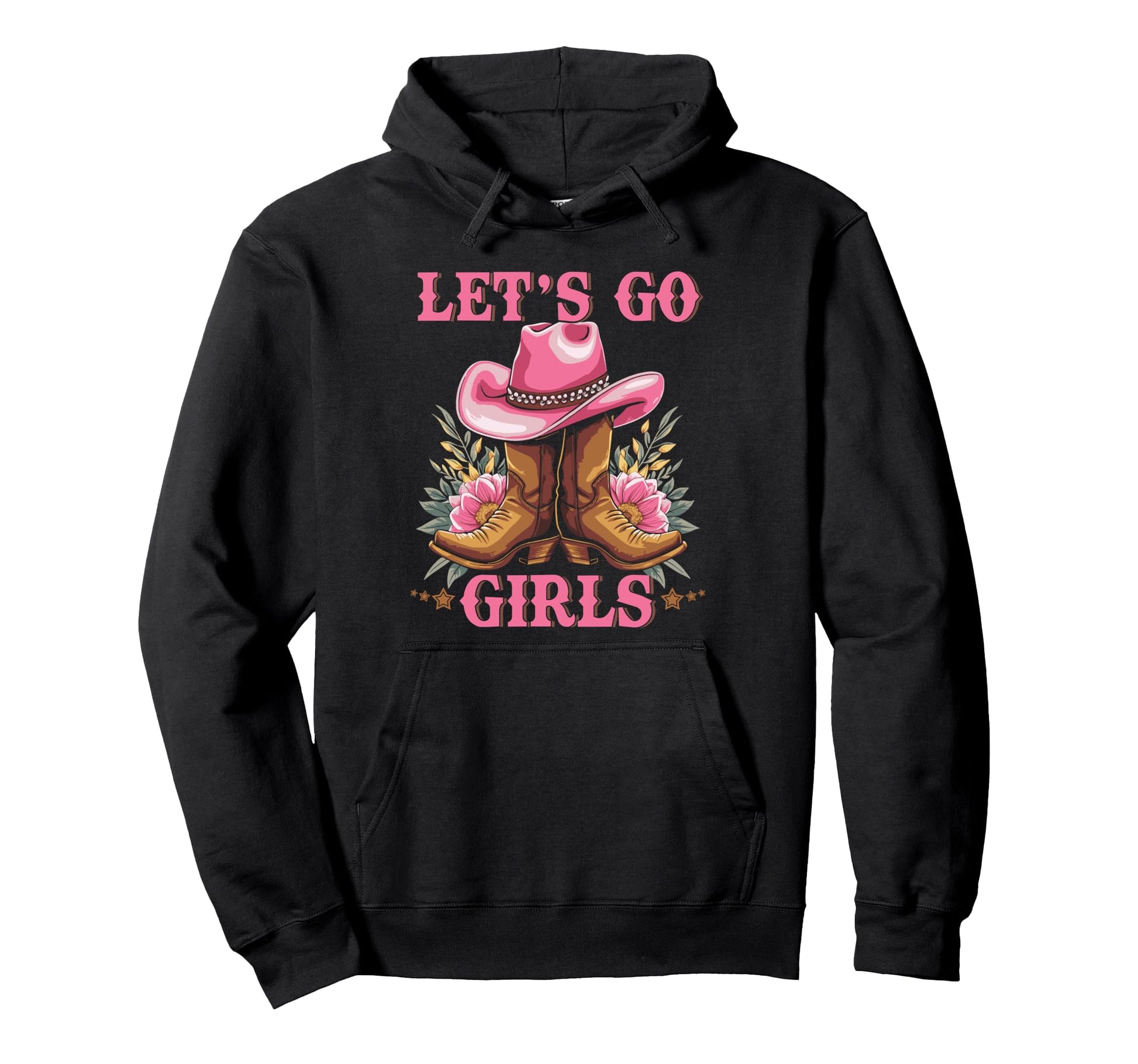 Lets Go Tees Rodeo Western Love Hoodie - Aesthetic Graphic for Adults - T-Shirt, Sweatshirt, Hoodie