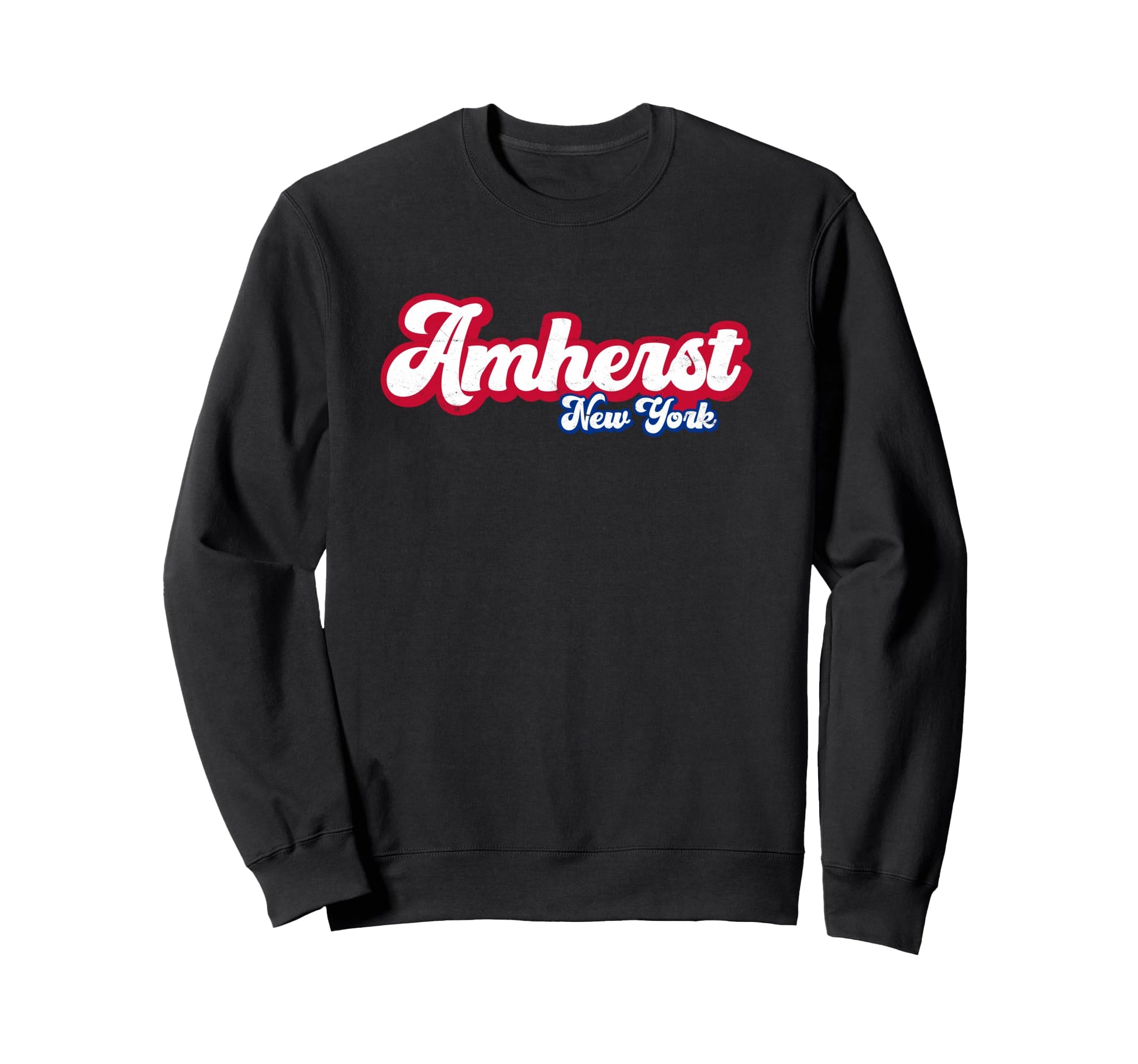 Amherst New York Ny Script 716 Sweatshirt - Fun Novelty Design for Adults - T-Shirt, Sweatshirt, Hoodie