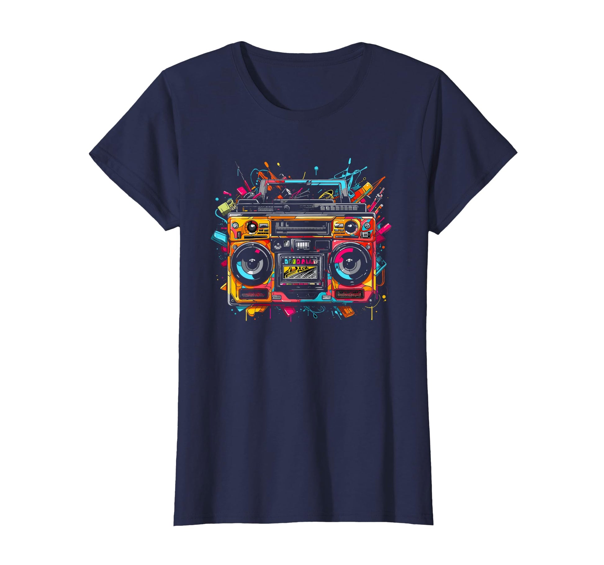 Ghetto Blaster Hip Hop 80S 90S Street T-Shirt - Fun Novelty Design Unisex - T-Shirt, Sweatshirt, Hoodie