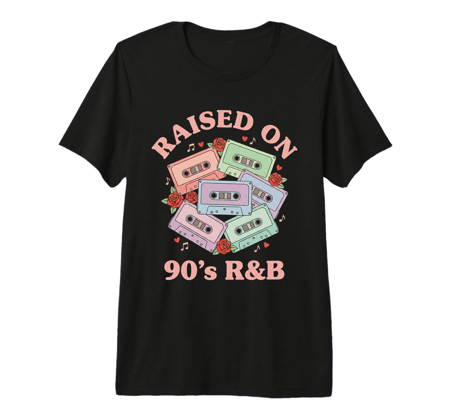 Raised 90S R B Cassette Throwback Old T-Shirt - Trendy Graphic Men Women - T-Shirt, Sweatshirt, Hoodie