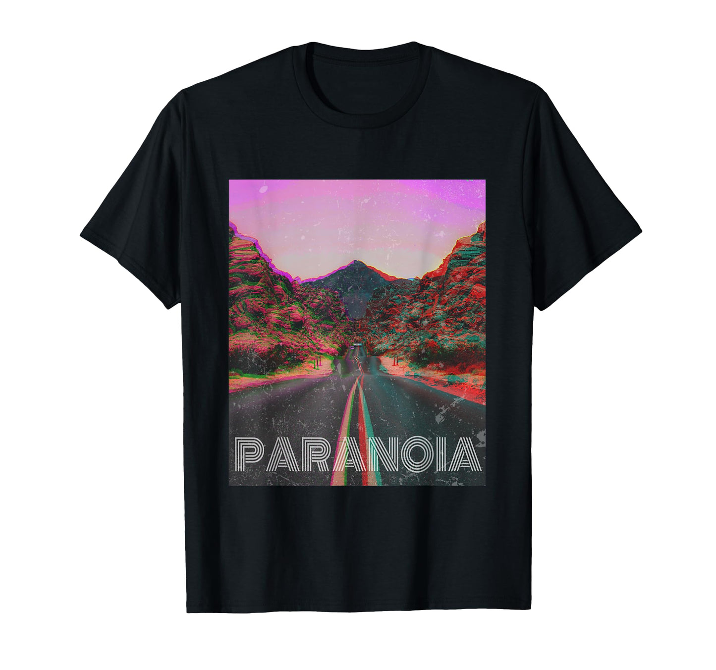 Paranoia Vaporwave Aesthetic T-Shirt - Fun Novelty Design for Adults - T-Shirt, Sweatshirt, Hoodie