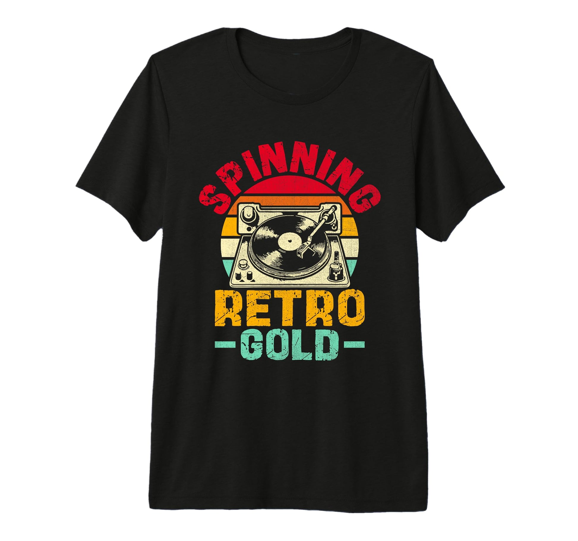 Funny Old School Dj Equipment Table T-Shirt - Minimalist Print Men Women - T-Shirt, Sweatshirt, Hoodie