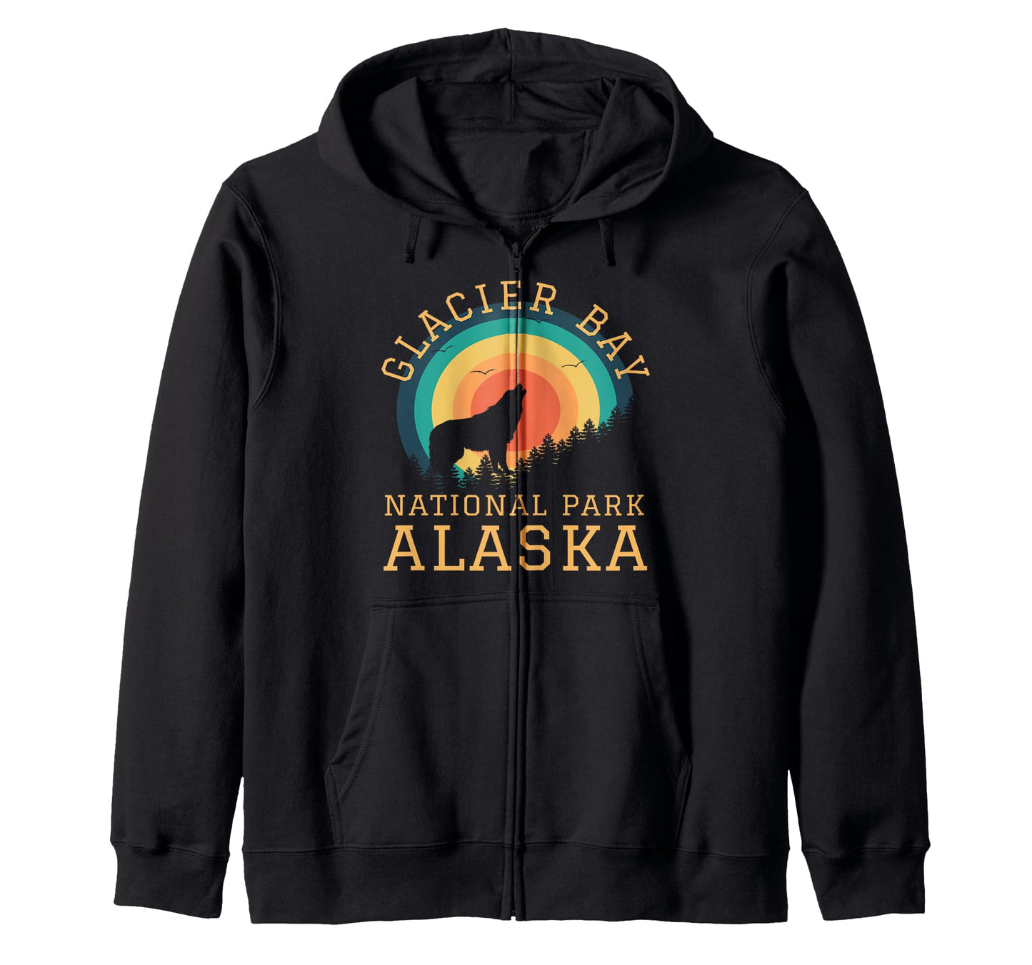 Glacier Bay National Park Alaska Usa Hoodie - Streetwear Style for Adults - T-Shirt, Sweatshirt, Hoodie