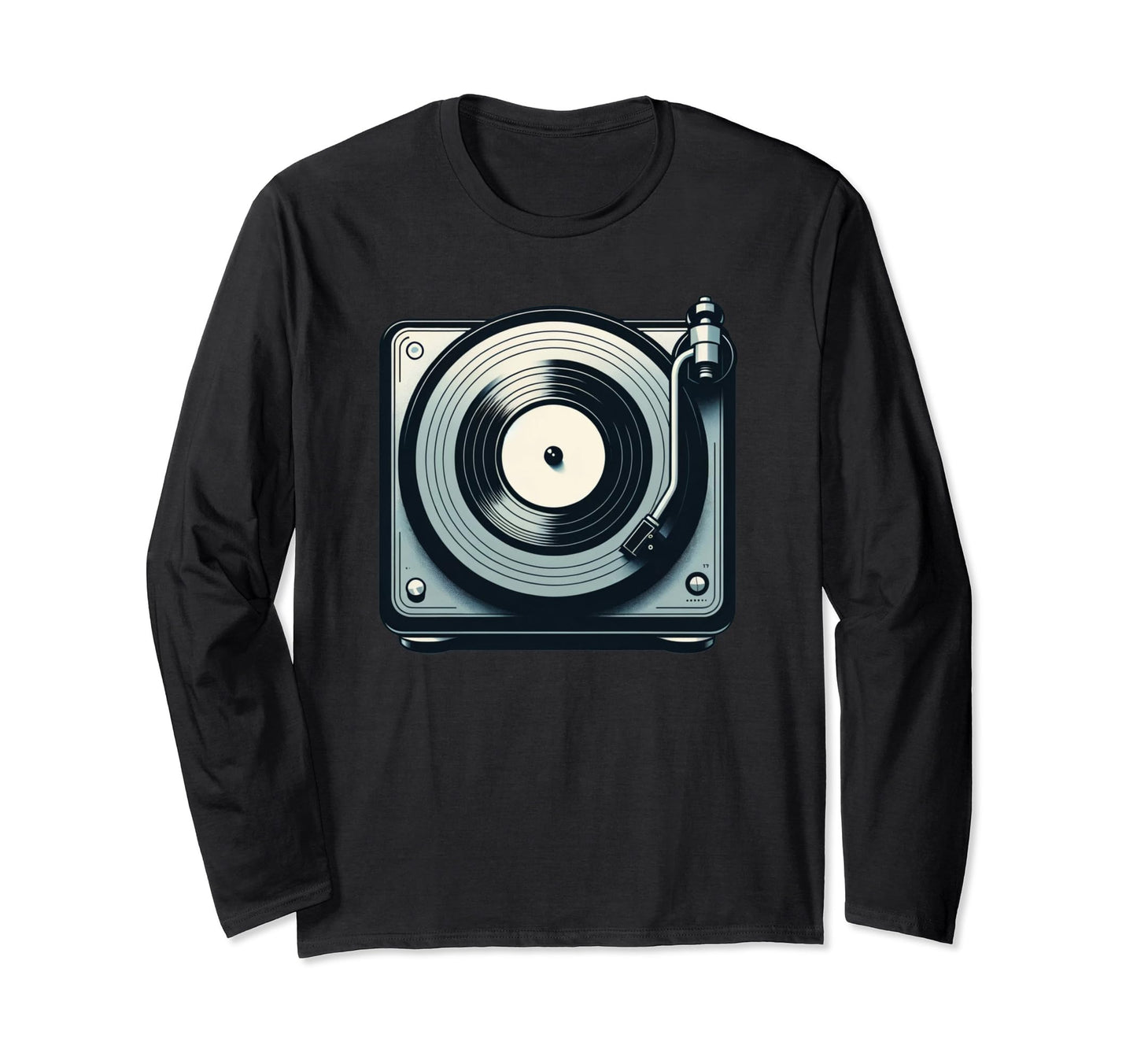 Muusic Vinyl Record Player Sweatshirt - Casual Everyday Wear Men Women - T-Shirt, Sweatshirt, Hoodie