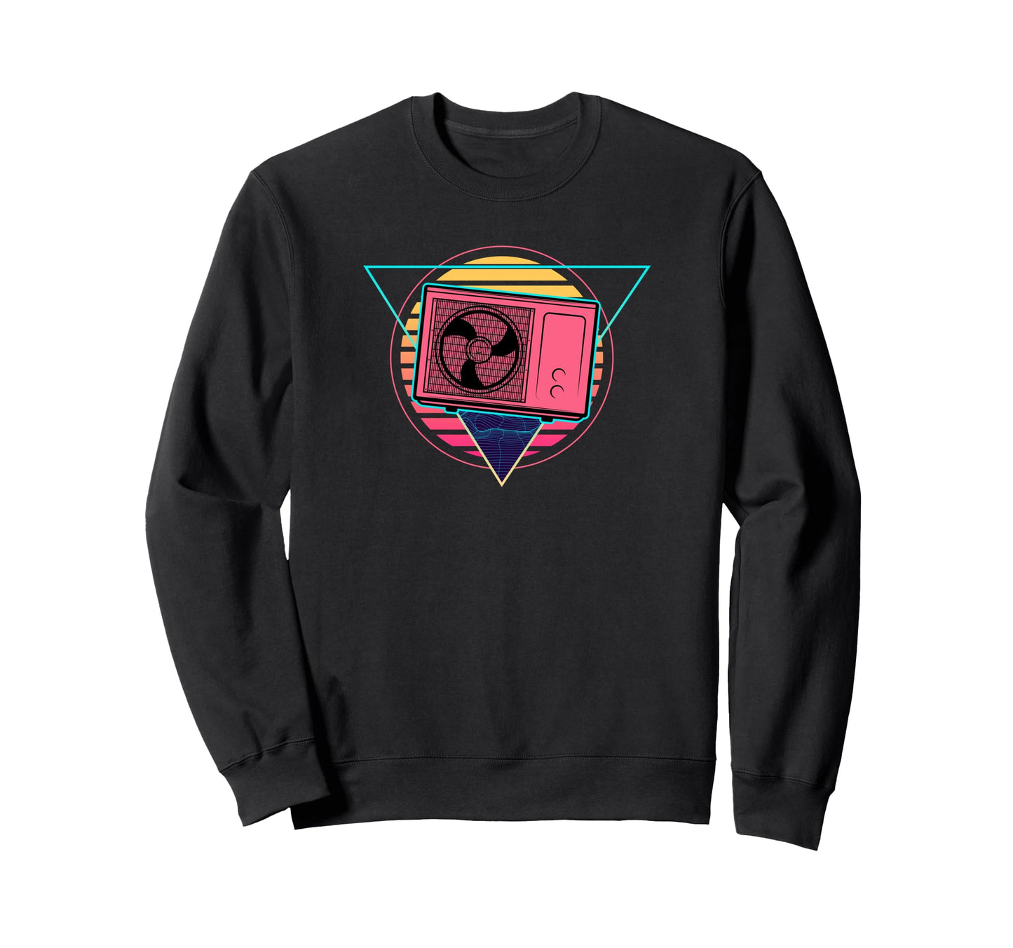 Futuristic Ac Mechanic Synthwave Sweatshirt - Minimalist Print for Adults - T-Shirt, Sweatshirt, Hoodie