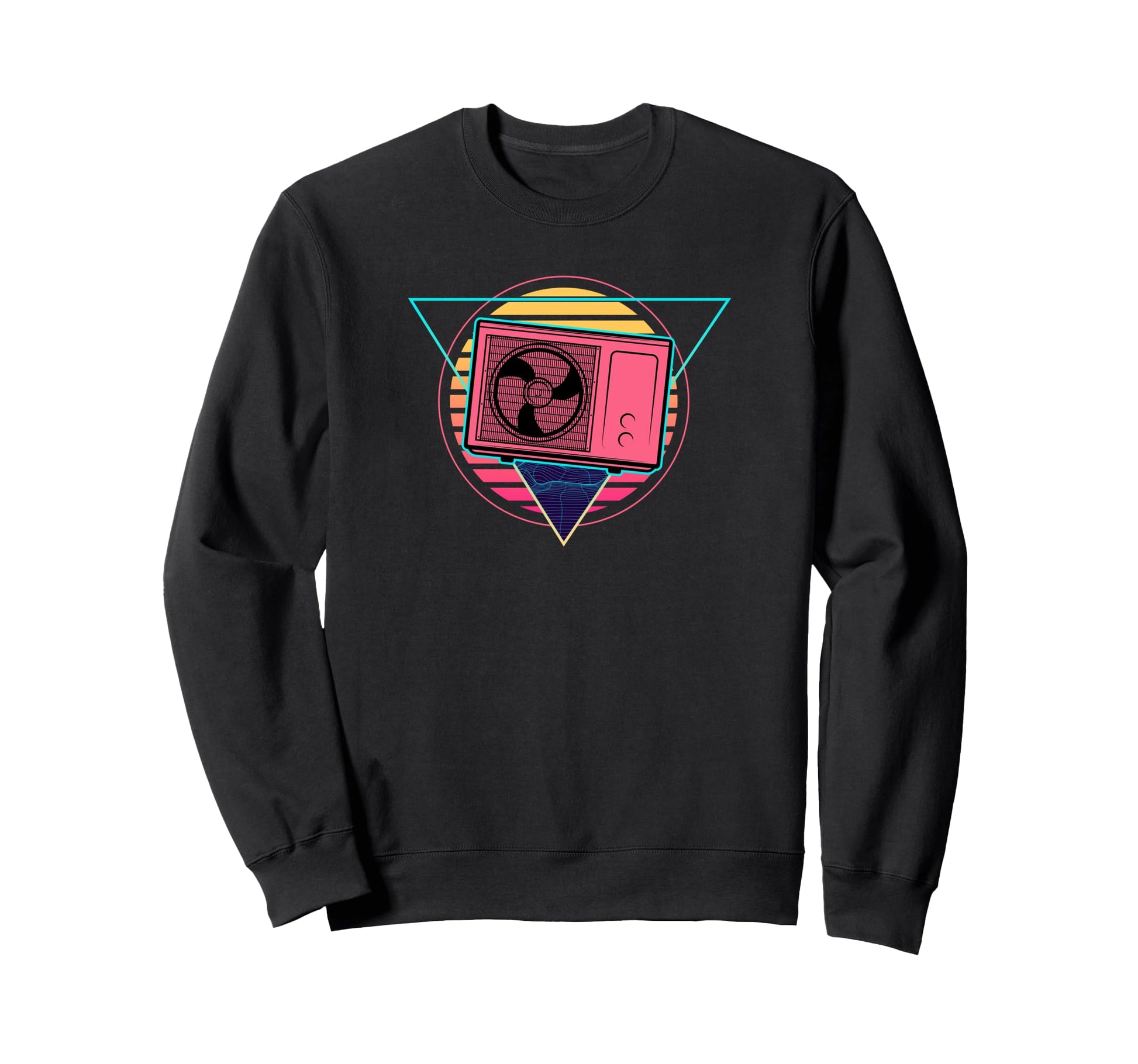 Futuristic Ac Mechanic Synthwave Sweatshirt - Minimalist Print for Adults - T-Shirt, Sweatshirt, Hoodie