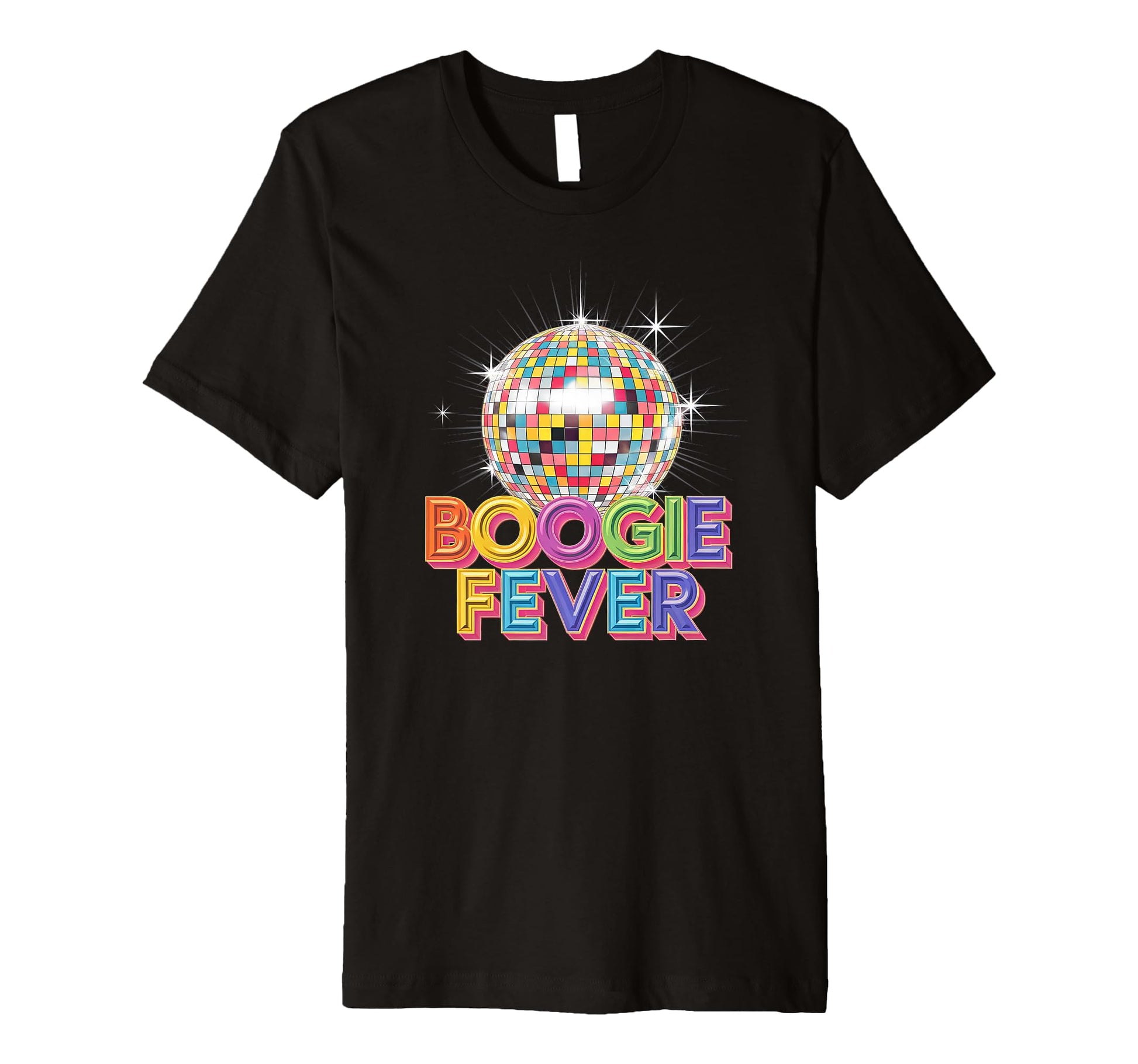 Disco Ball Boogie Fever Discoball T-Shirt - Minimalist Print for Adults - T-Shirt, Sweatshirt, Hoodie