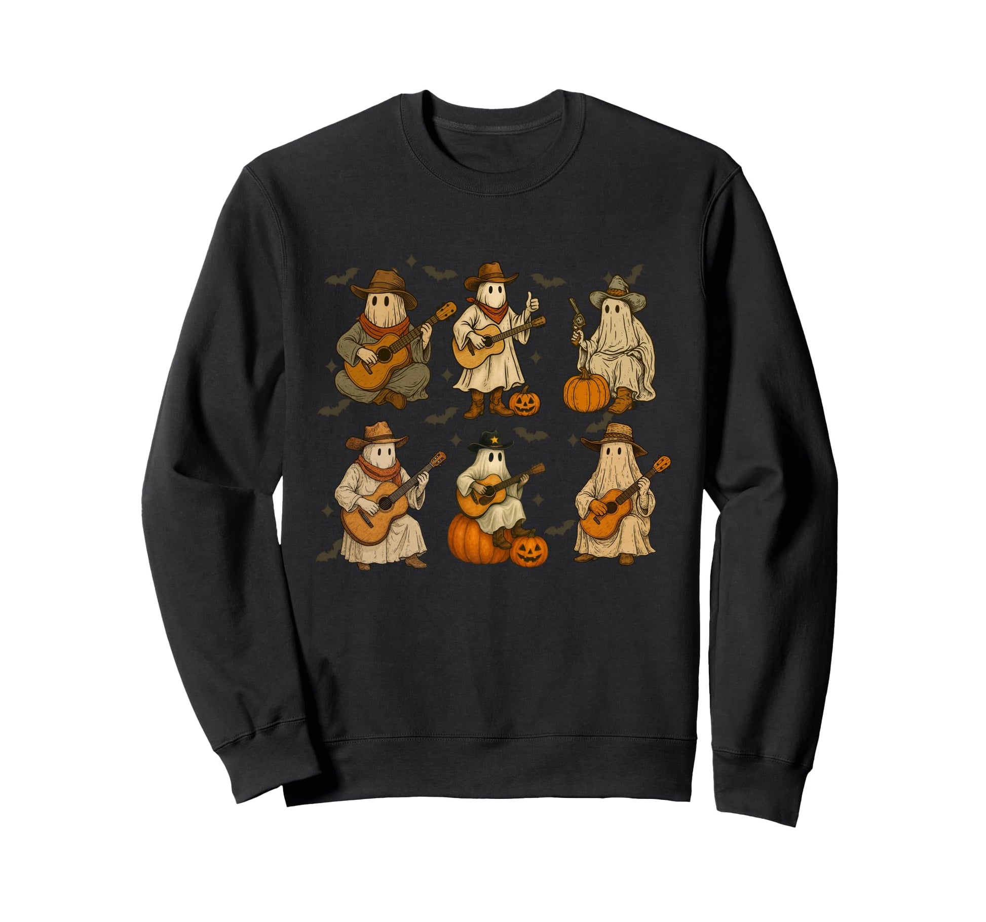 Western Ghost Halloween Country Sweatshirt - Fun Novelty Design for Adults - T-Shirt, Sweatshirt, Hoodie