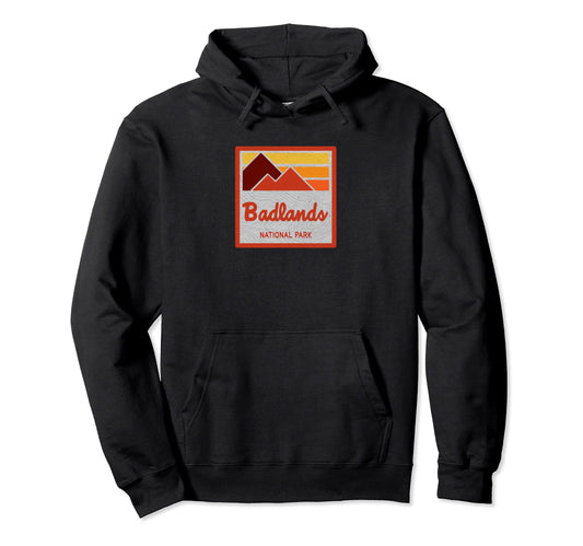 Badlands National Park Stripes Hoodie - Minimalist Print for Adults - T-Shirt, Sweatshirt, Hoodie