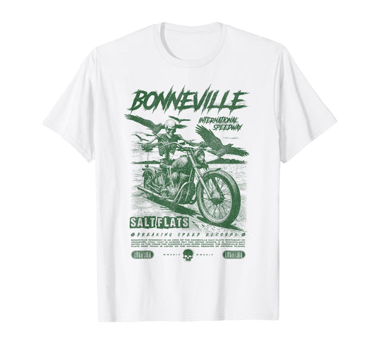Bonneville Salt Flats Motorcycle Racing T-Shirt - Graphic Print for Adults - T-Shirt, Sweatshirt, Hoodie