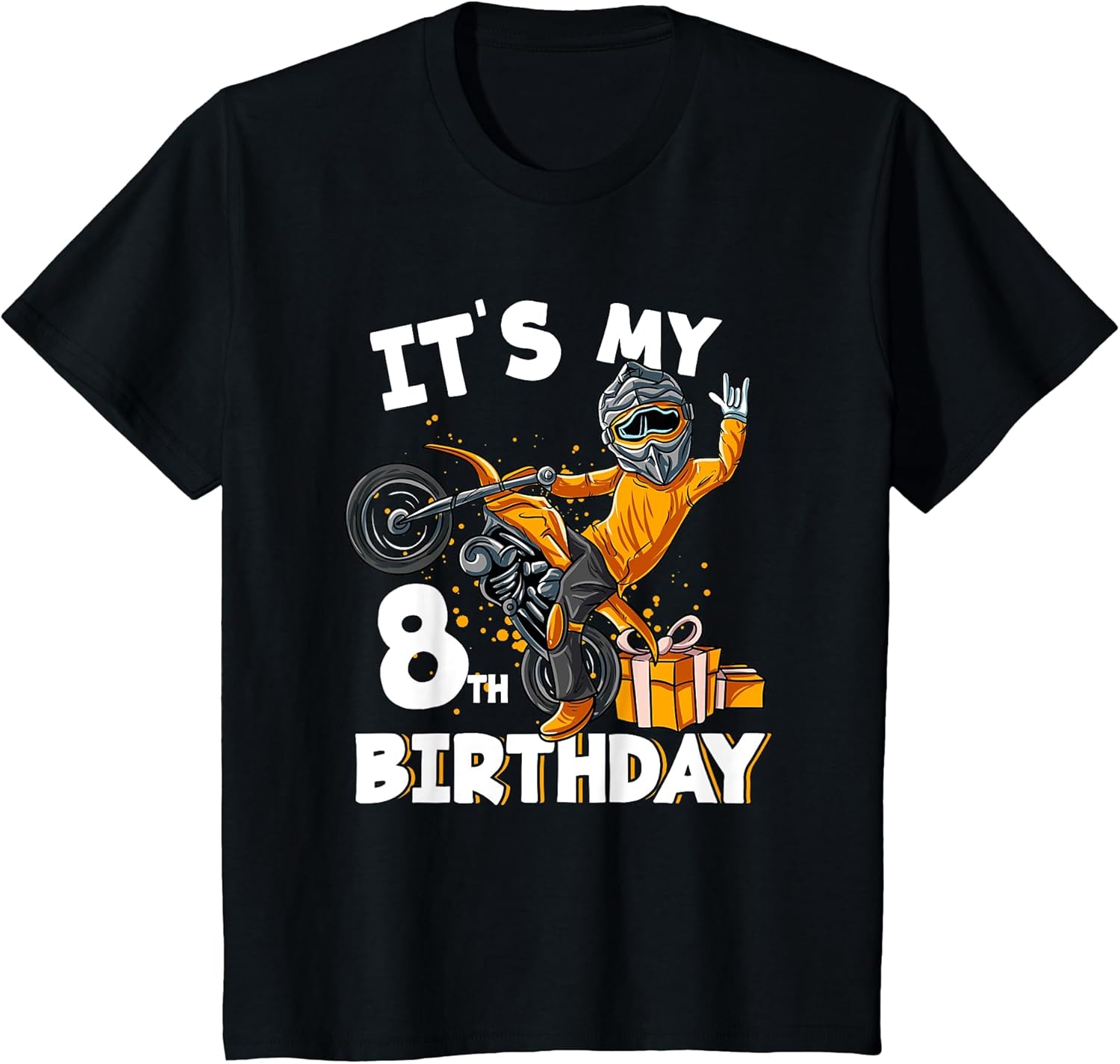 Motocross Rider Birthday Party Gift for Boys Girl - Adult & Kids T-Shirts, Sweatshirts & Hoodies apparel design preview 1