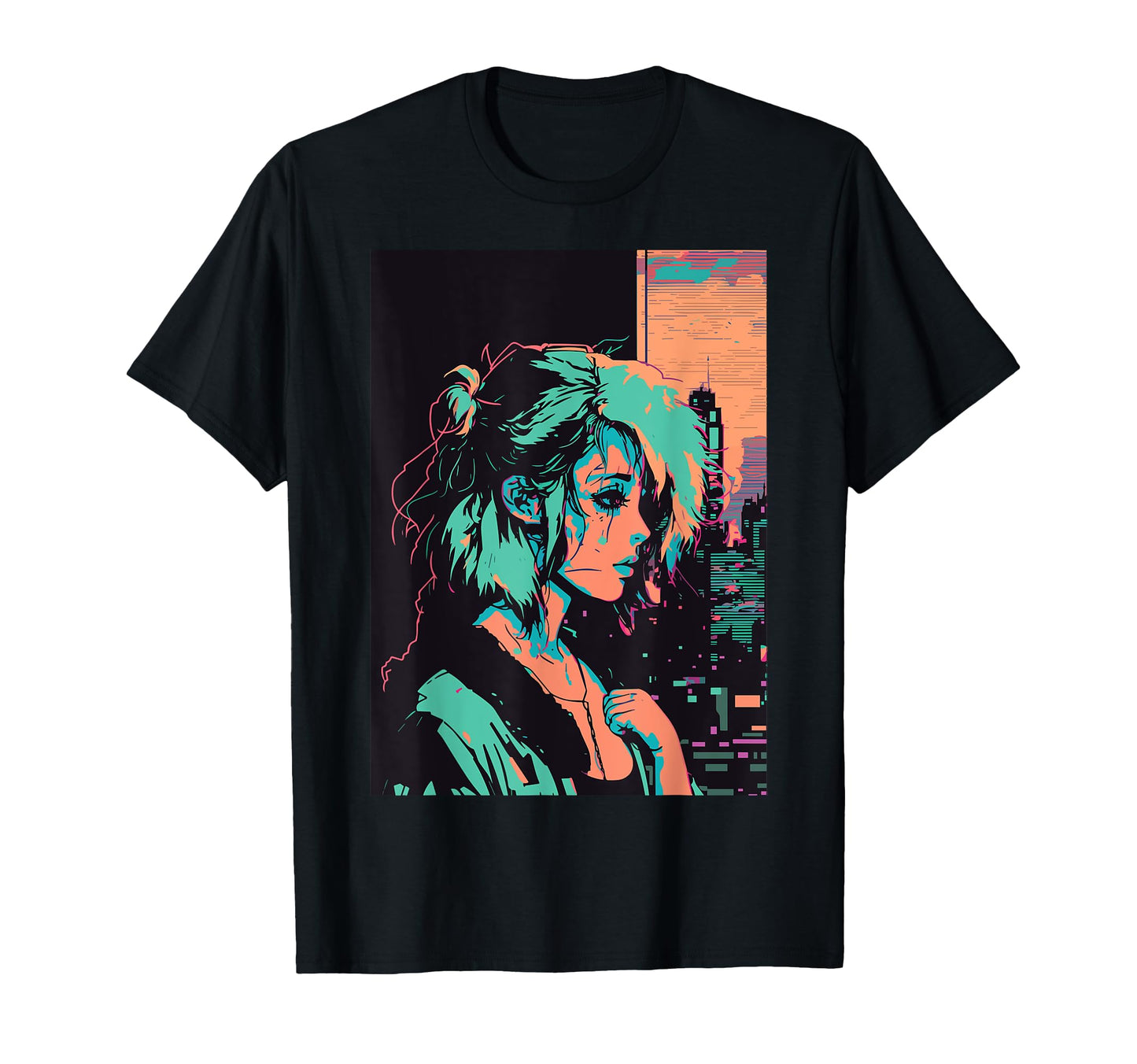 Japanese Vaporwave Sad Anime Indie T-Shirt - Aesthetic Graphic Men Women - T-Shirt, Sweatshirt, Hoodie