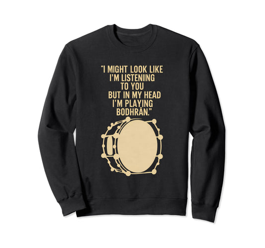 Bodhran Drummer Bodhran T-Shirt - Custom Art Print Unisex - T-Shirt, Sweatshirt, Hoodie